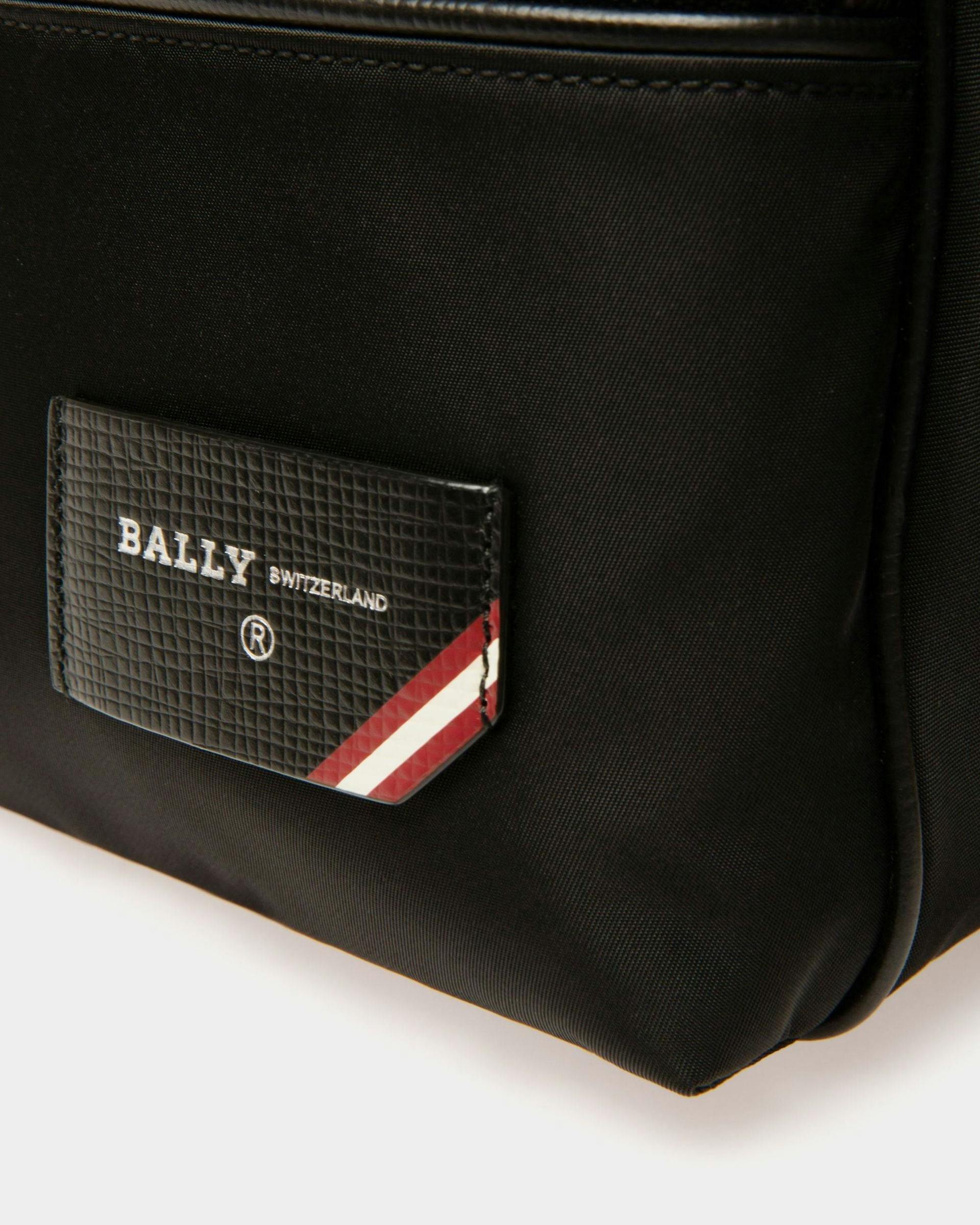Explore Crossbody Bag In Black Leather And Nylon - Men's - Bally - 05