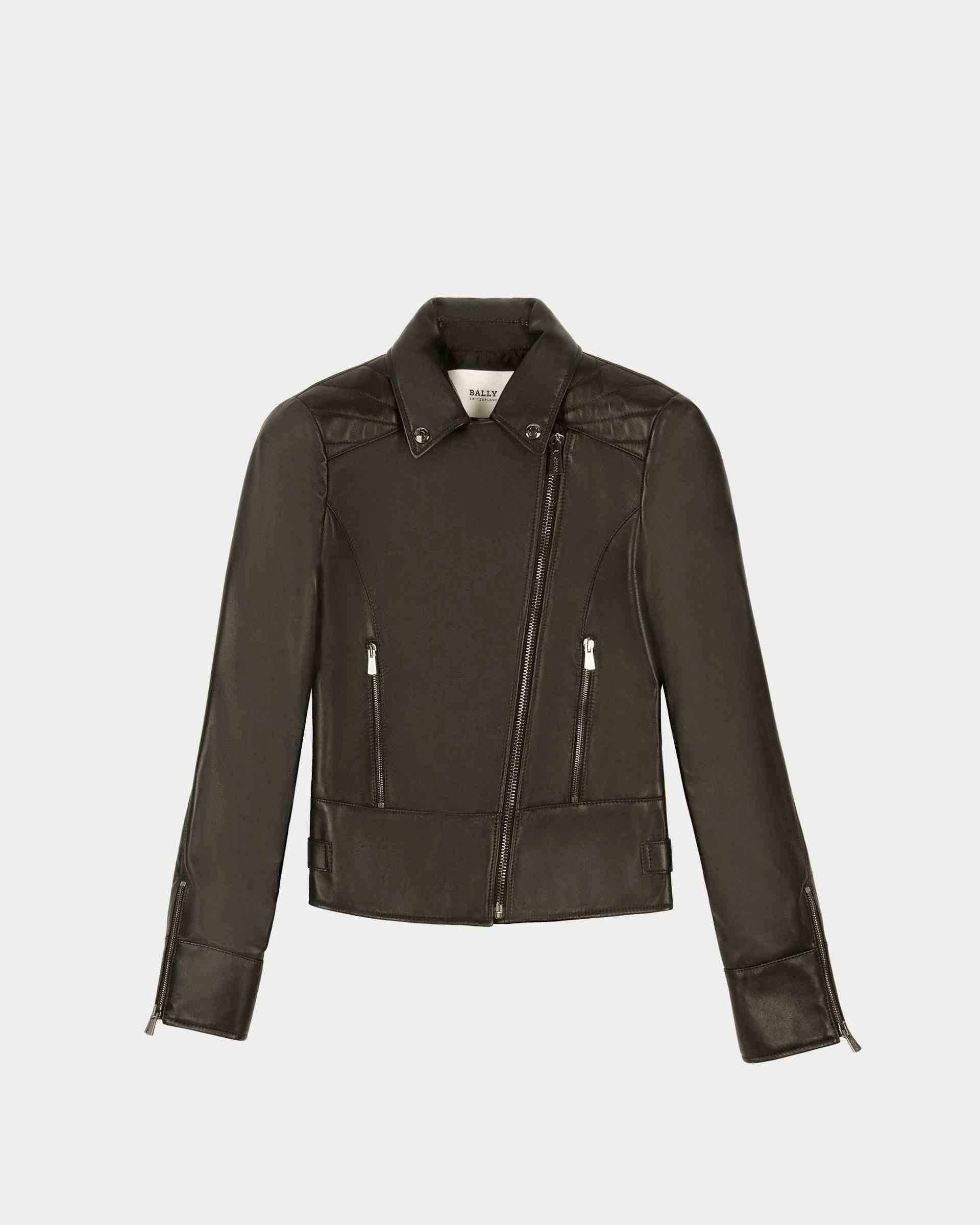 Leather Biker Jacket - Women's - Bally