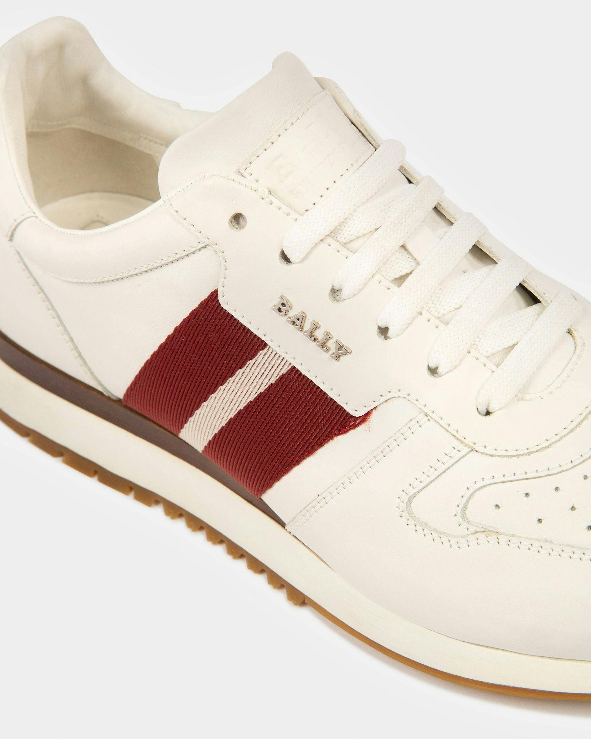 Astel Leather Sneakers In White - Men's - Bally - 06