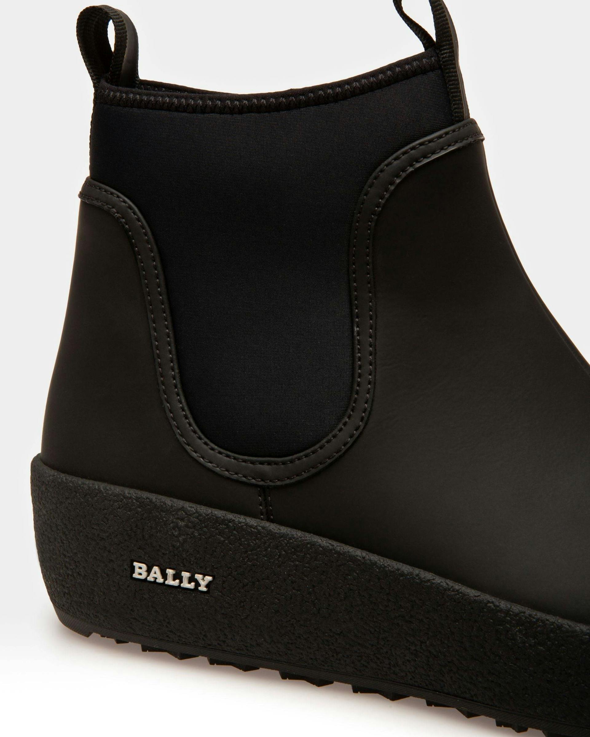 Gadey Leather And Rubber Boots In Black - Women's - Bally - 06