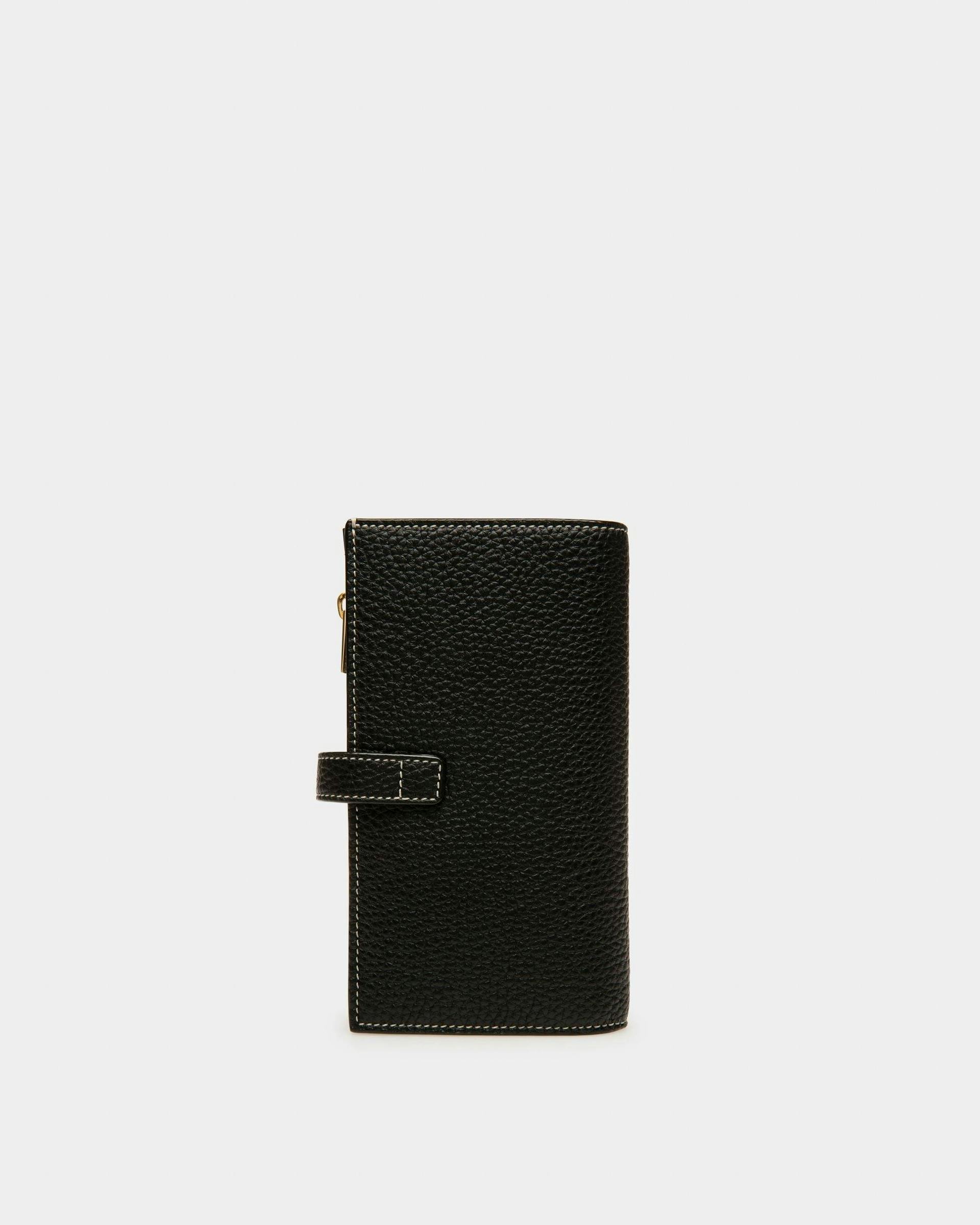 Lock Me French Wallet In Black Leather - Women's - Bally - 02