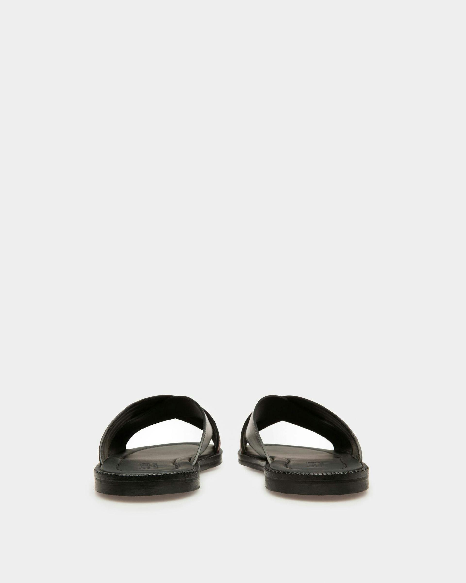 Jaabir Leather Sandals In Black - Men's - Bally - 03