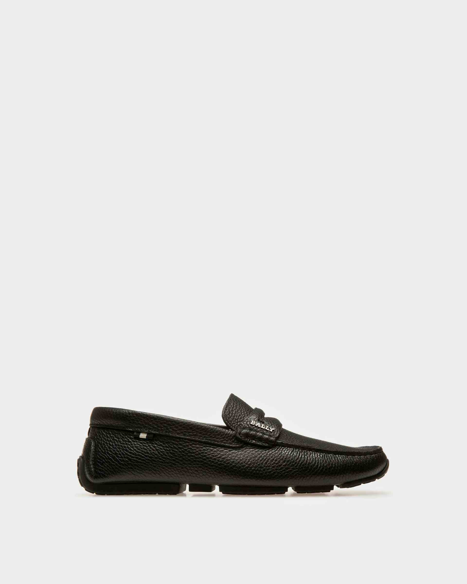 Pavel Leather Drivers In Black - Men's - Bally