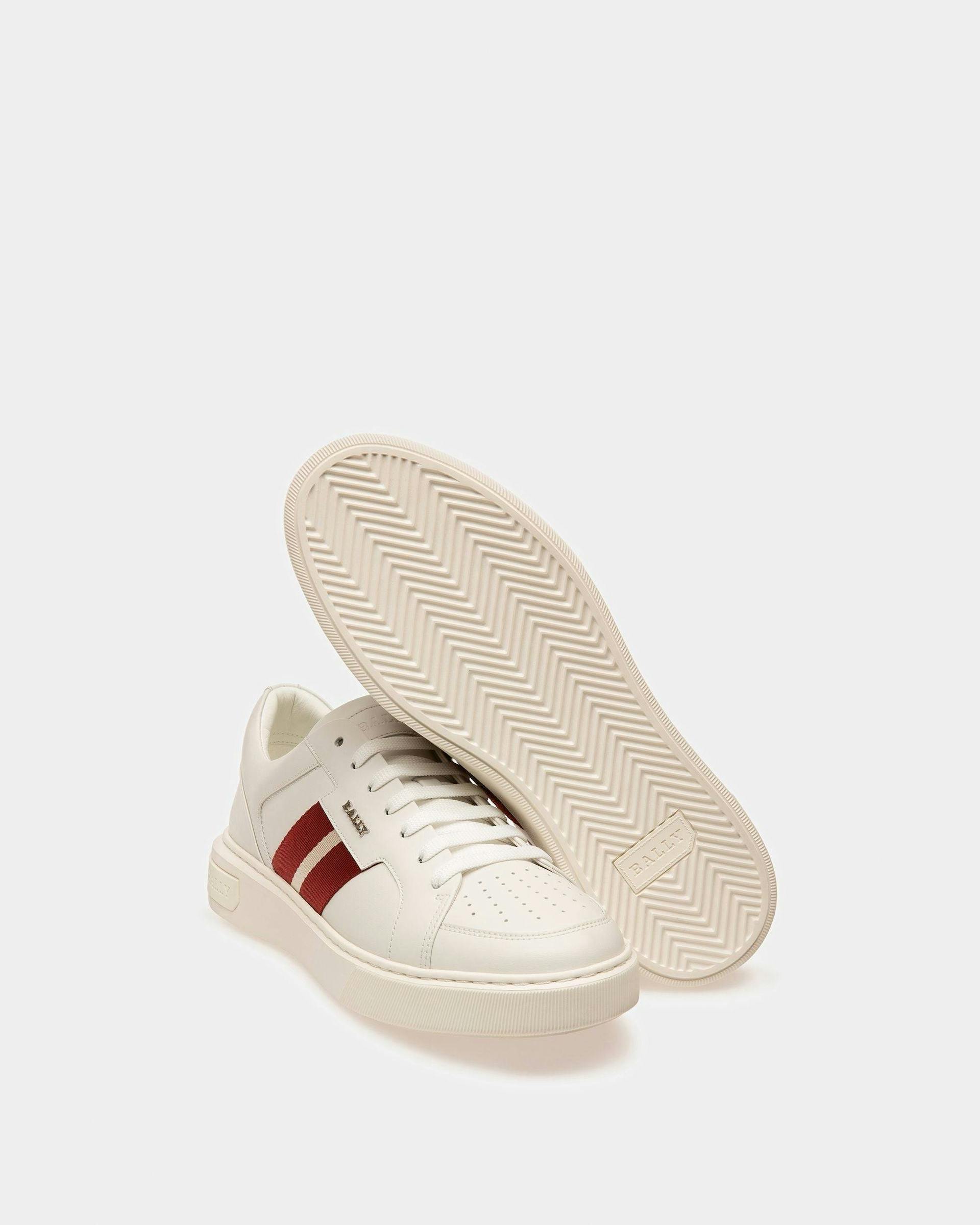 Moony Leather Sneakers In White - Men's - Bally - 03