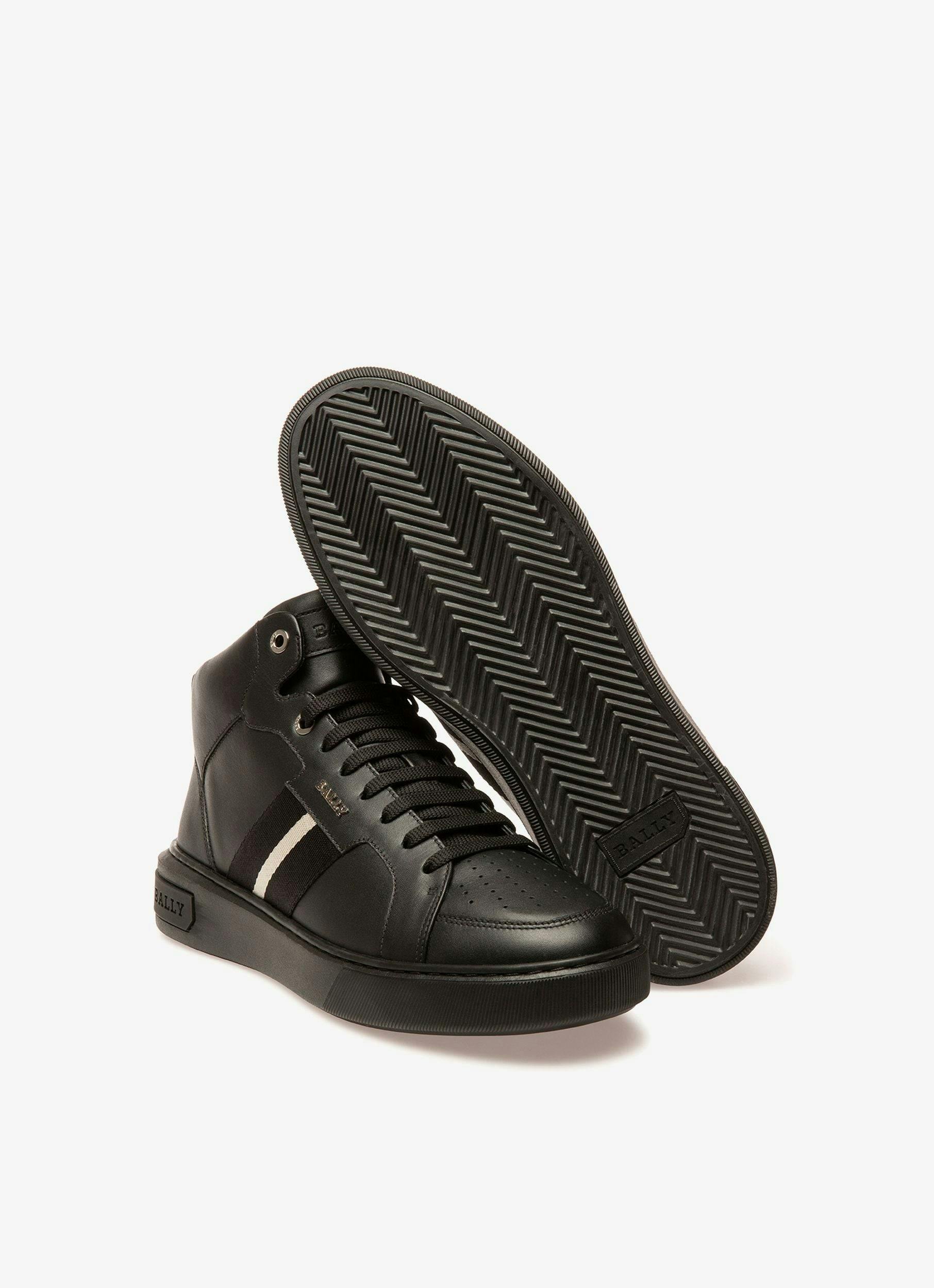 Myles Leather Sneakers In Black - Men's - Bally - 03