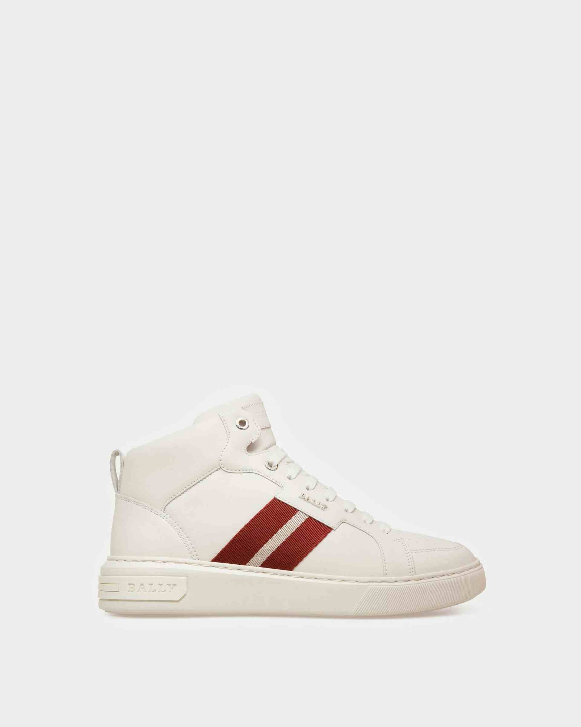 Myles Leather Sneakers In White - Men's - Bally