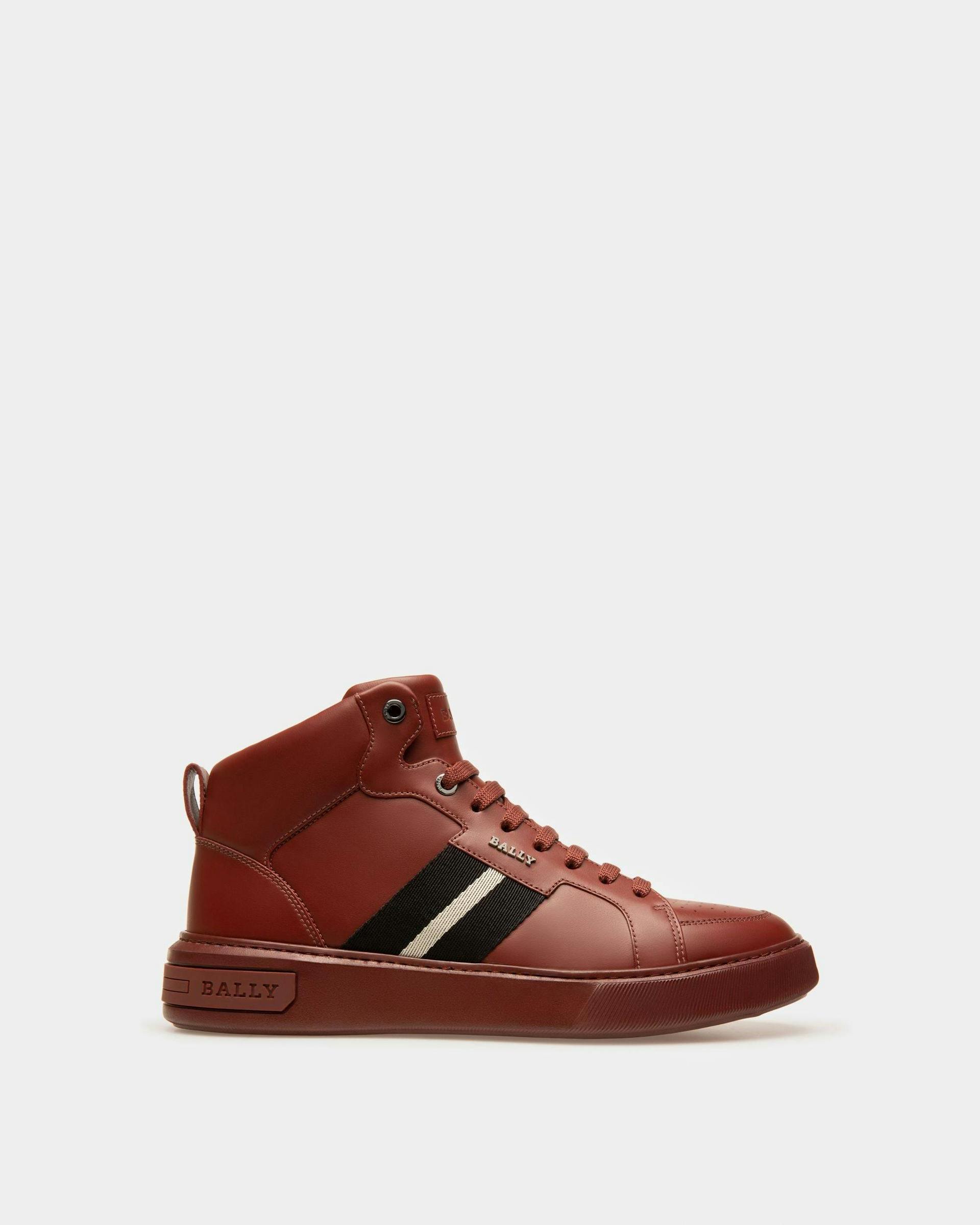 Myles Leather Sneakers In Heritage Red - Men's - Bally - 01