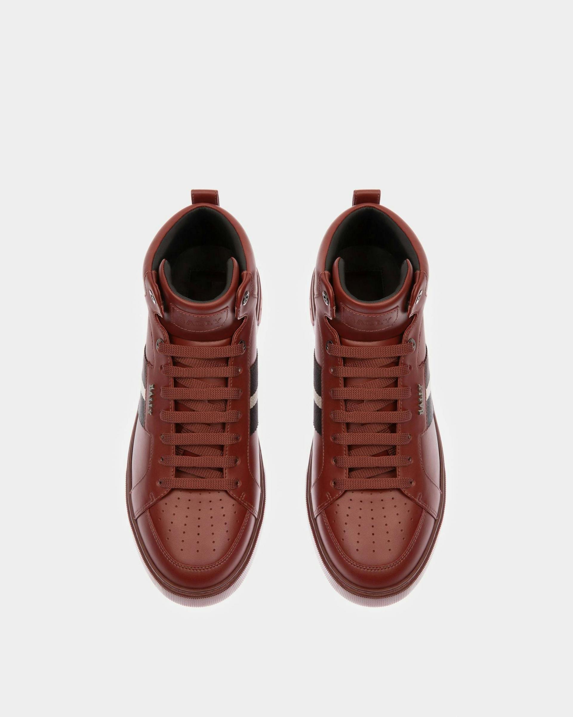 Myles Leather Sneakers In Heritage Red - Men's - Bally - 02
