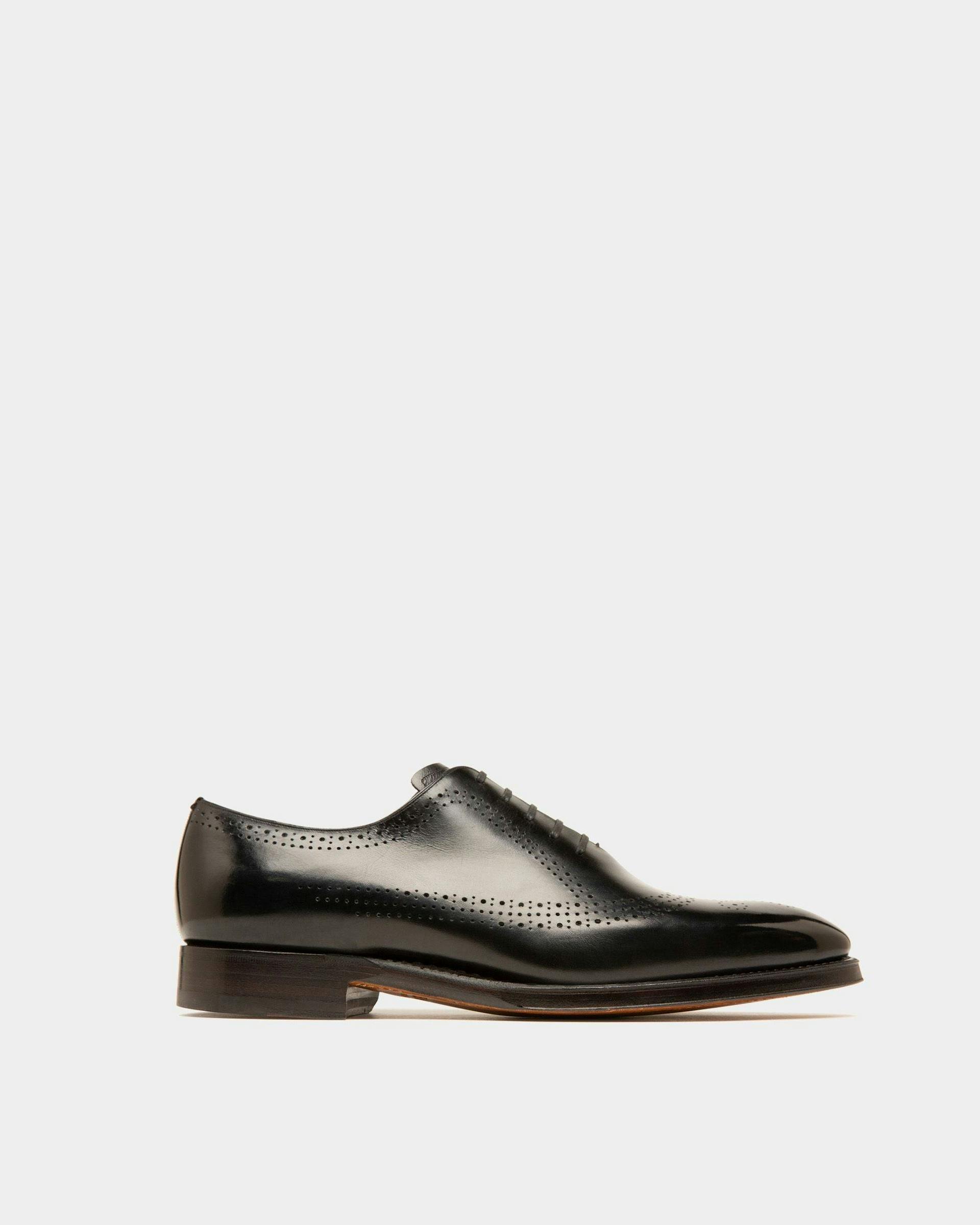 Oxford Shoes In Black Leather - Men's - Bally - 01