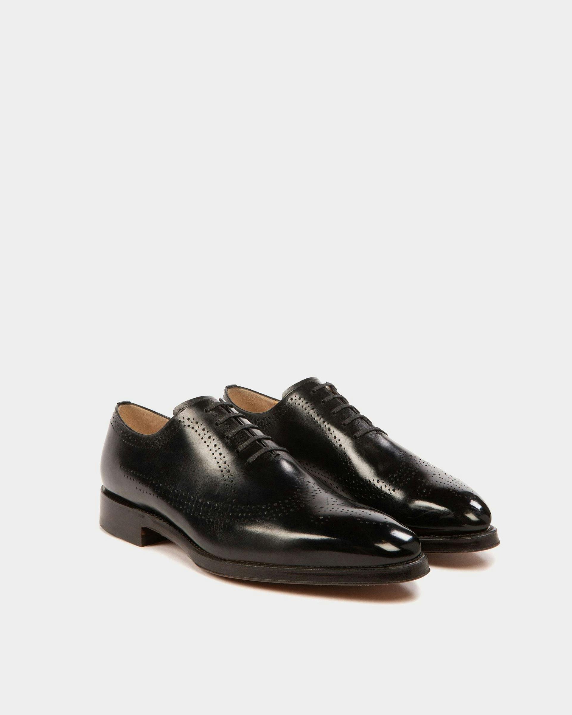 Oxford Shoes In Black Leather - Men's - Bally - 03
