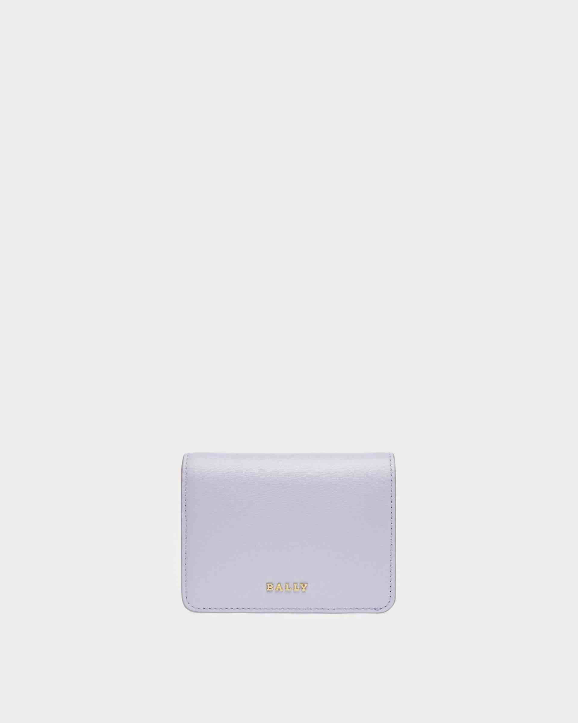 Lettes Leather Card Holder In Lilac - Women's - Bally