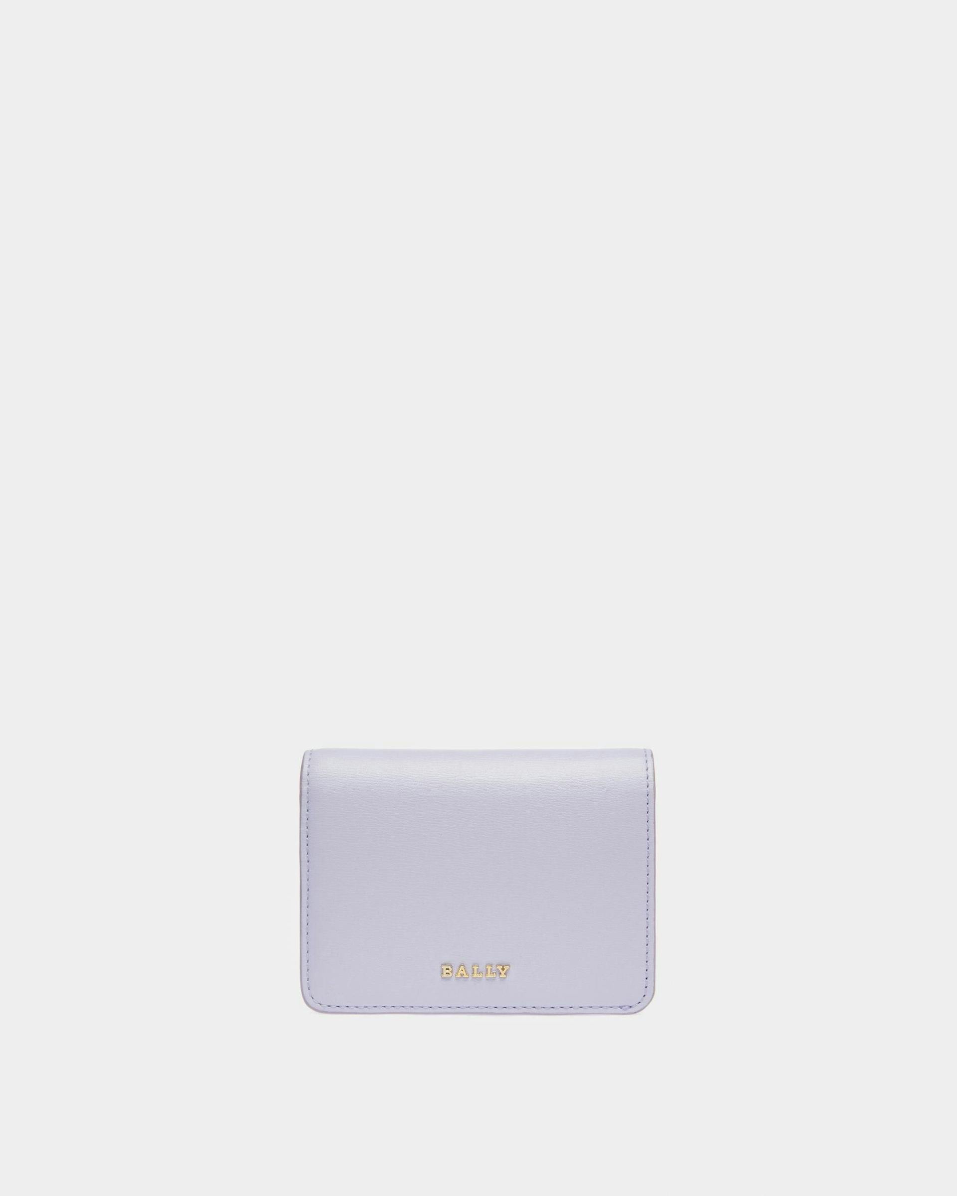 Lettes Leather Card Holder In Lilac - Women's - Bally - 01