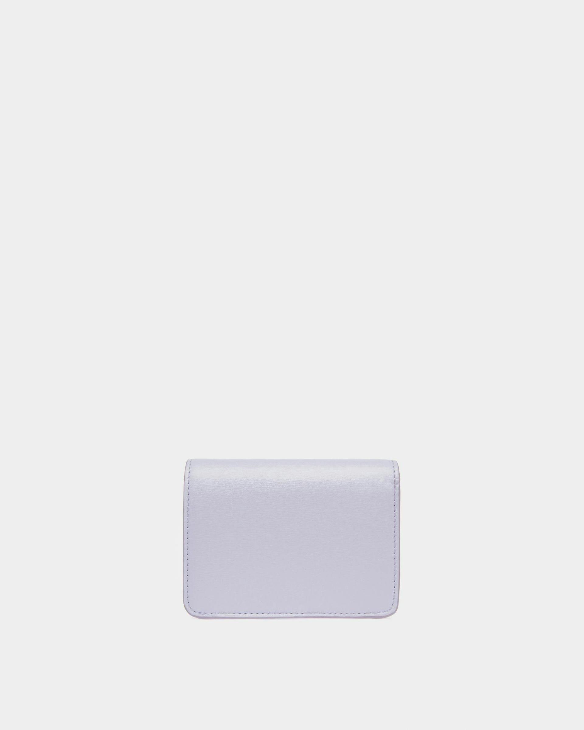 Lettes Leather Card Holder In Lilac - Women's - Bally - 02
