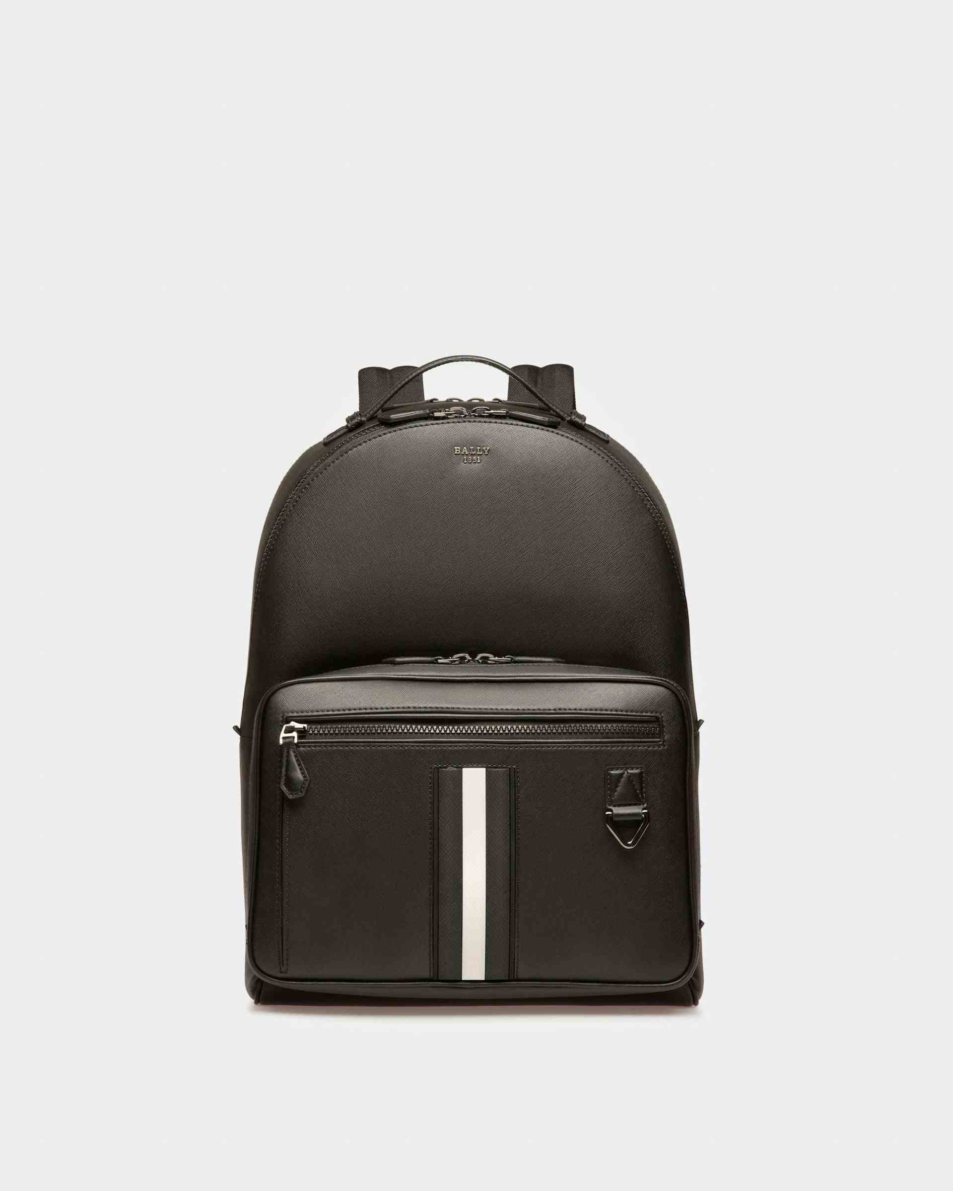 Mavrick Leather Backpack In Black - Men's - Bally