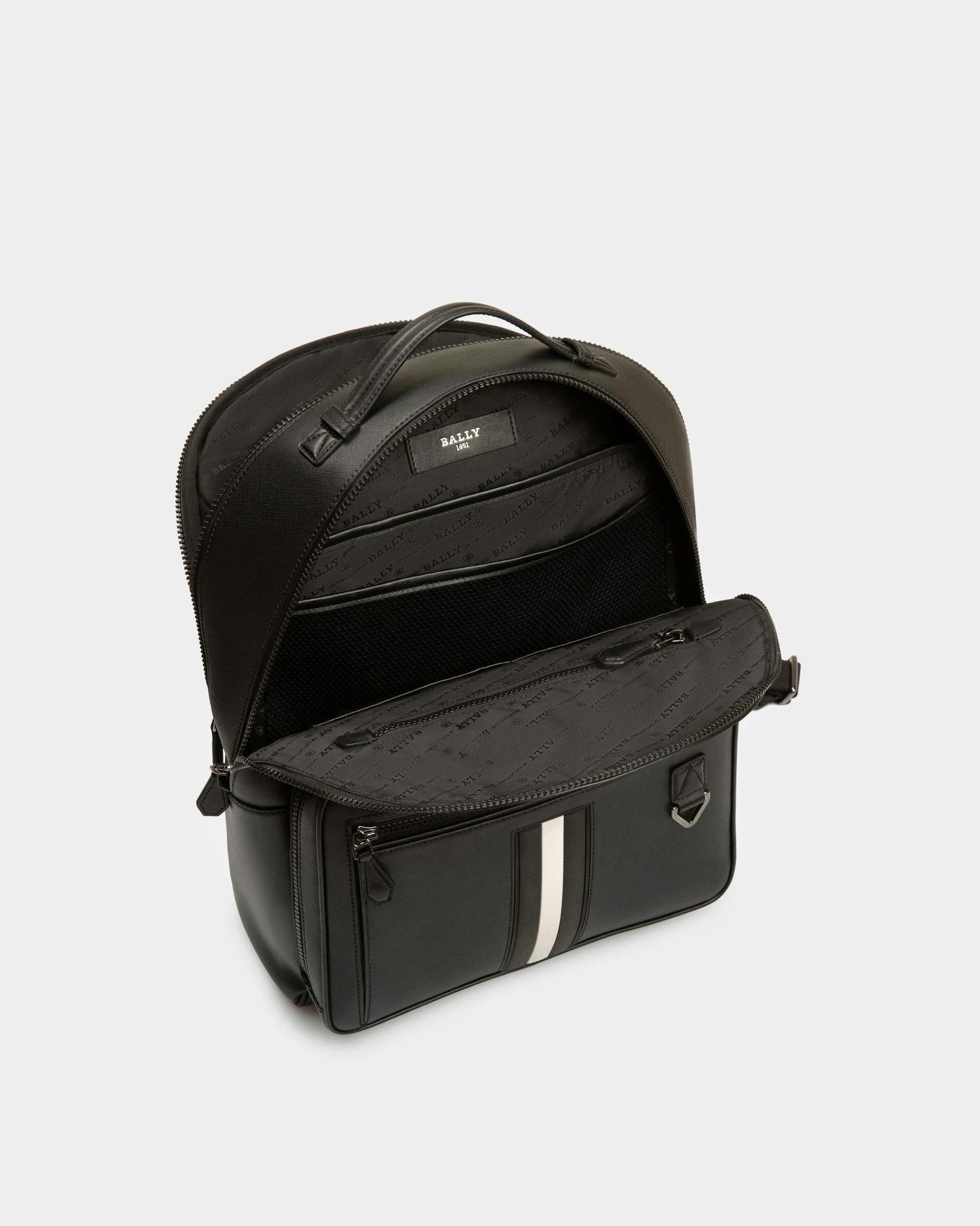 Mavrick Leather Backpack In Black - Men's - Bally - 04