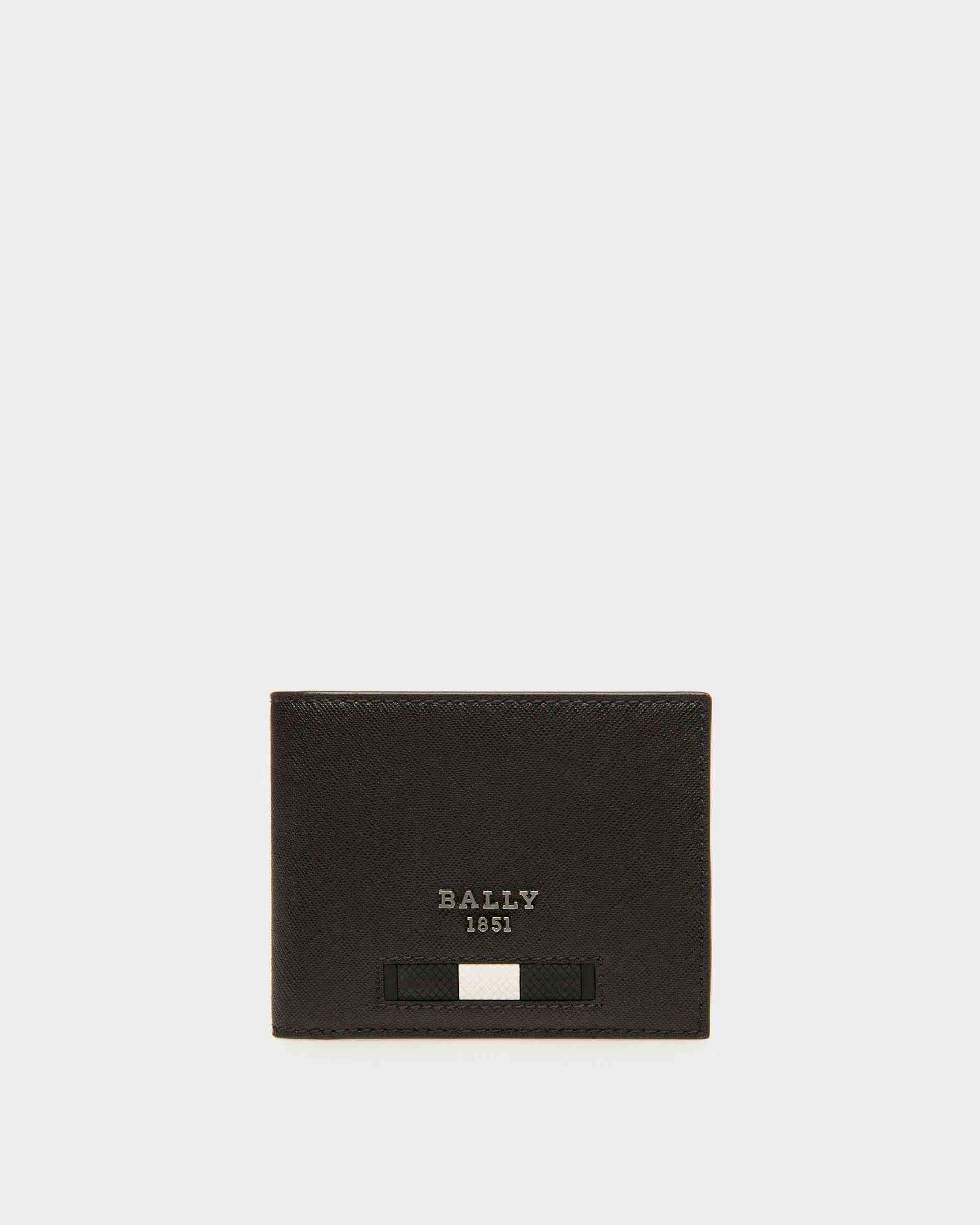 Bevye Recycled Leather Wallet In Black - Men's - Bally