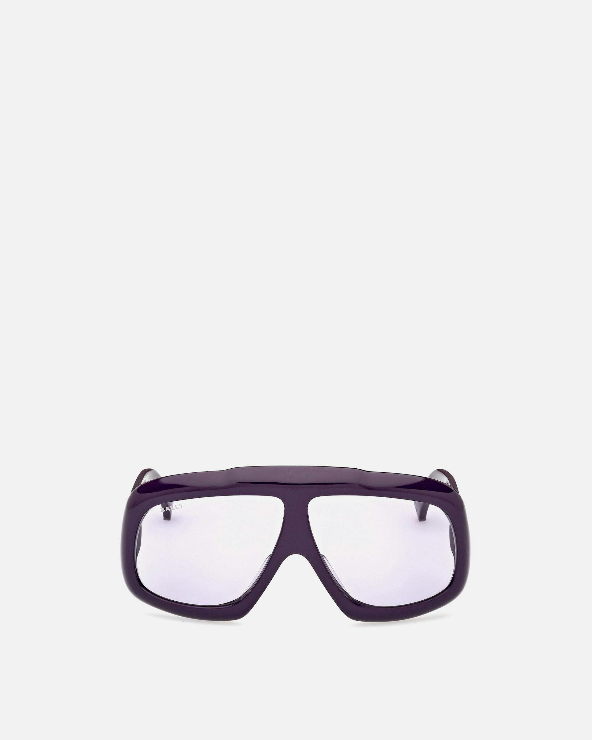 Eyger Acetate Sunglasses in Purple and Lilac | Bally | Still Life Front