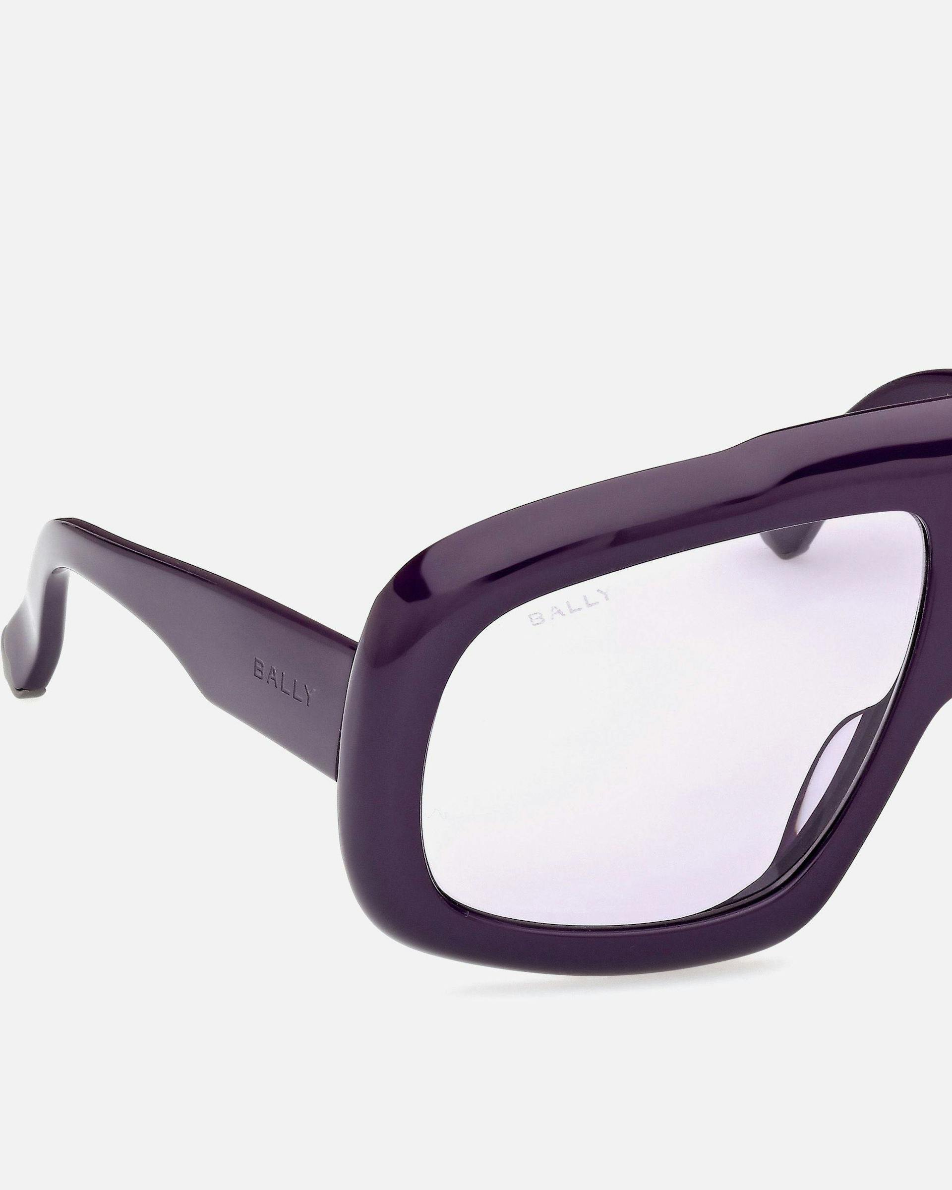 Eyger Acetate Sunglasses in Purple and Lilac | Bally | Still Life Detail