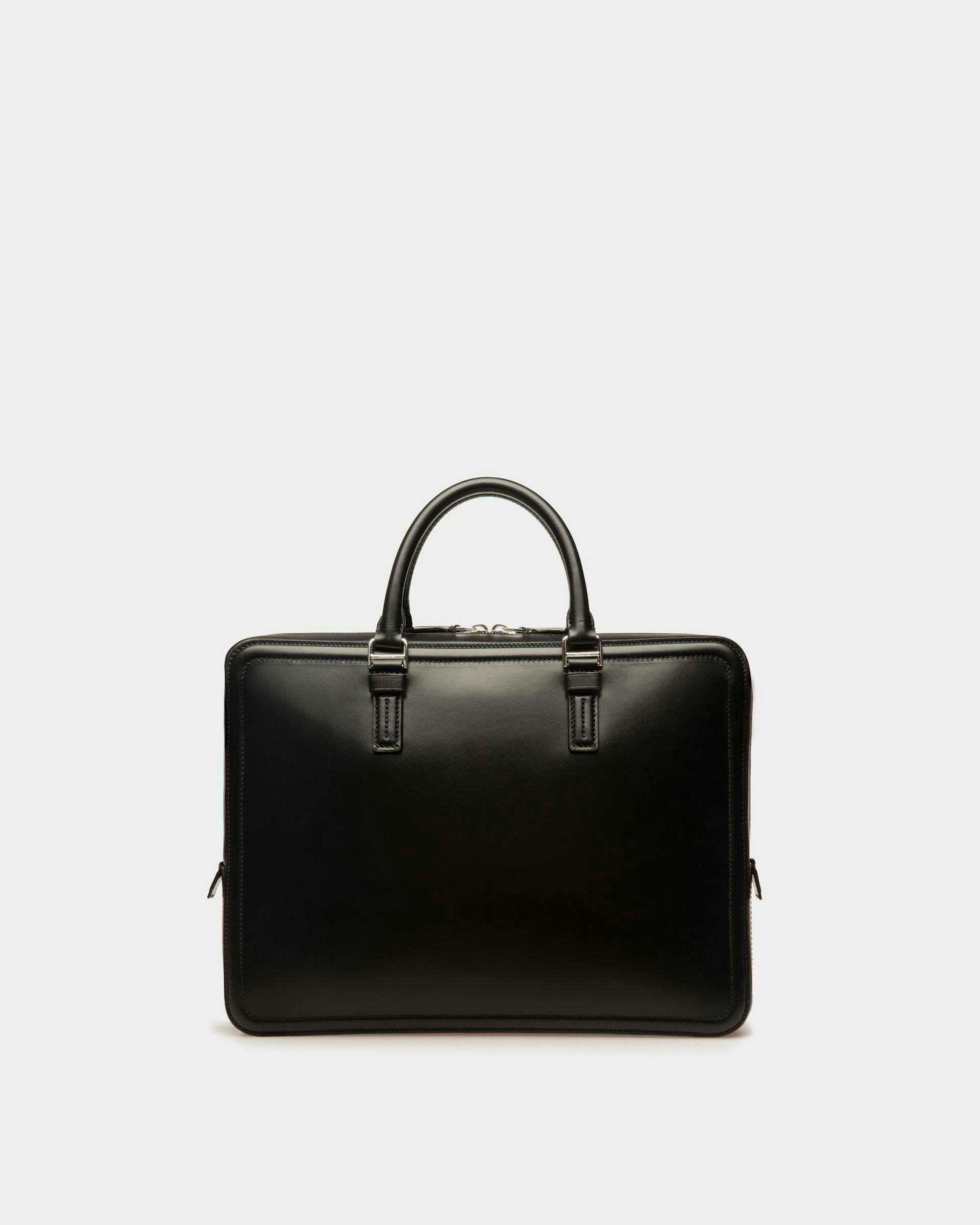 Sergy Leather Business Bag In Black - Men's - Bally - 03