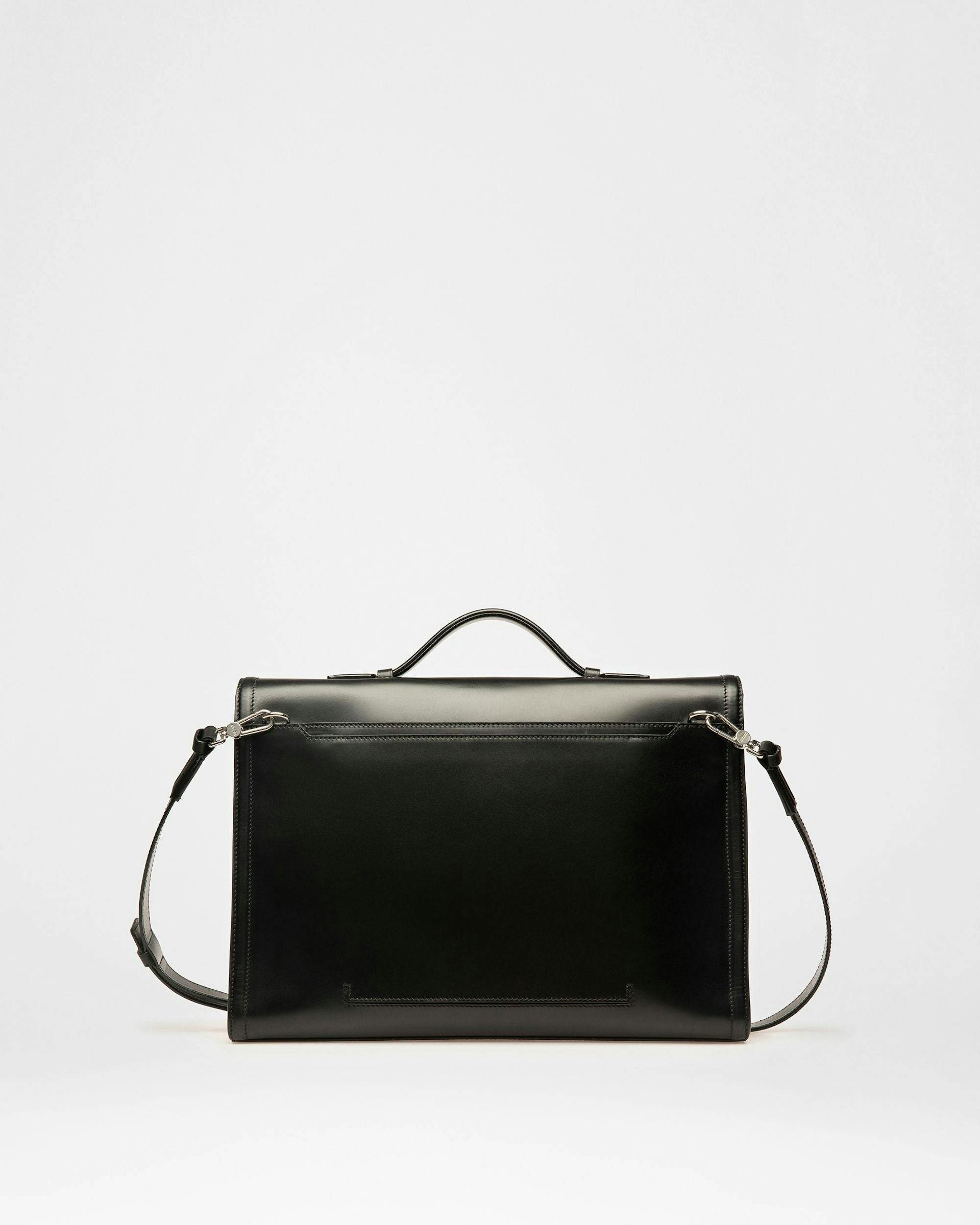 Soroh Leather Briefcase In Black Leather - Men's - Bally - 03