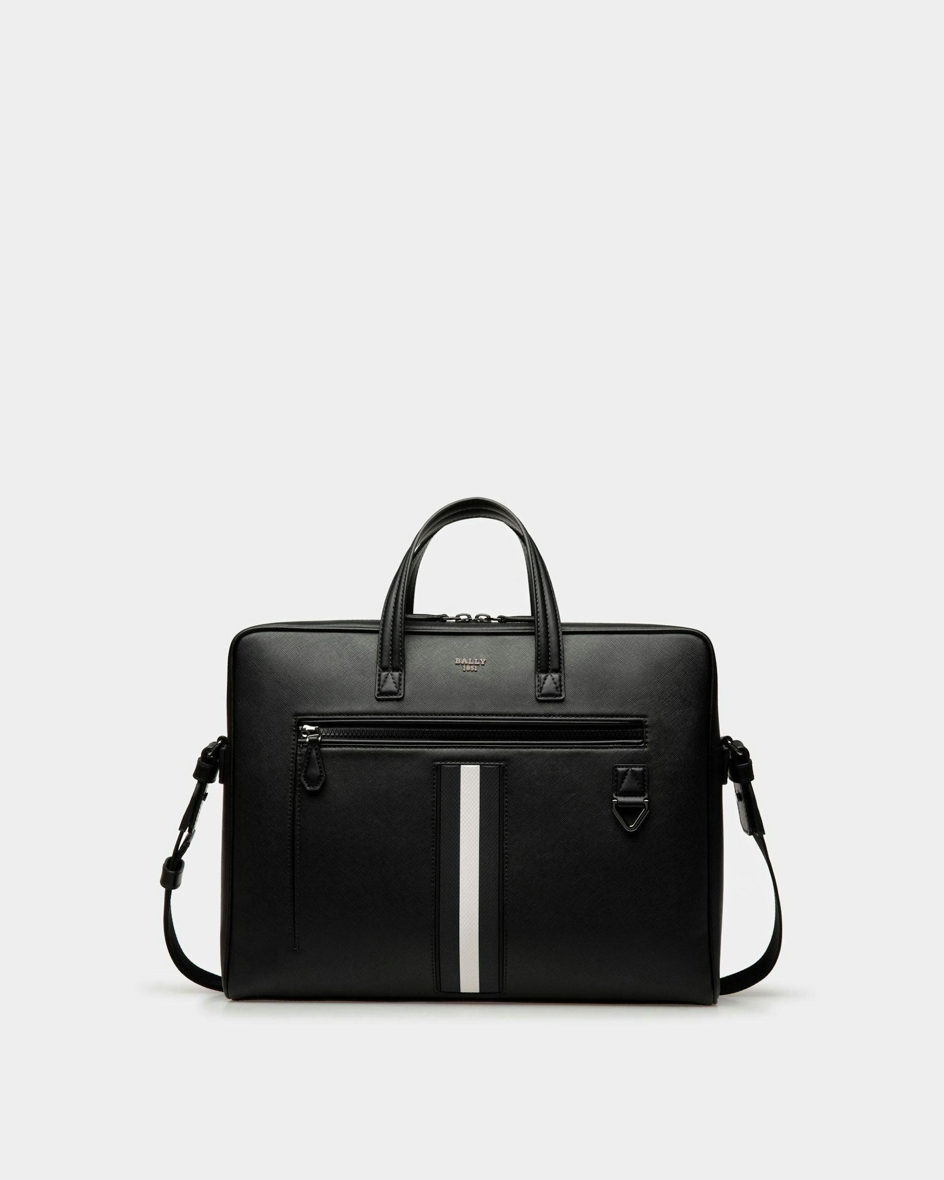 Mythos Business Bag In Black Leather - Men's - Bally - 01