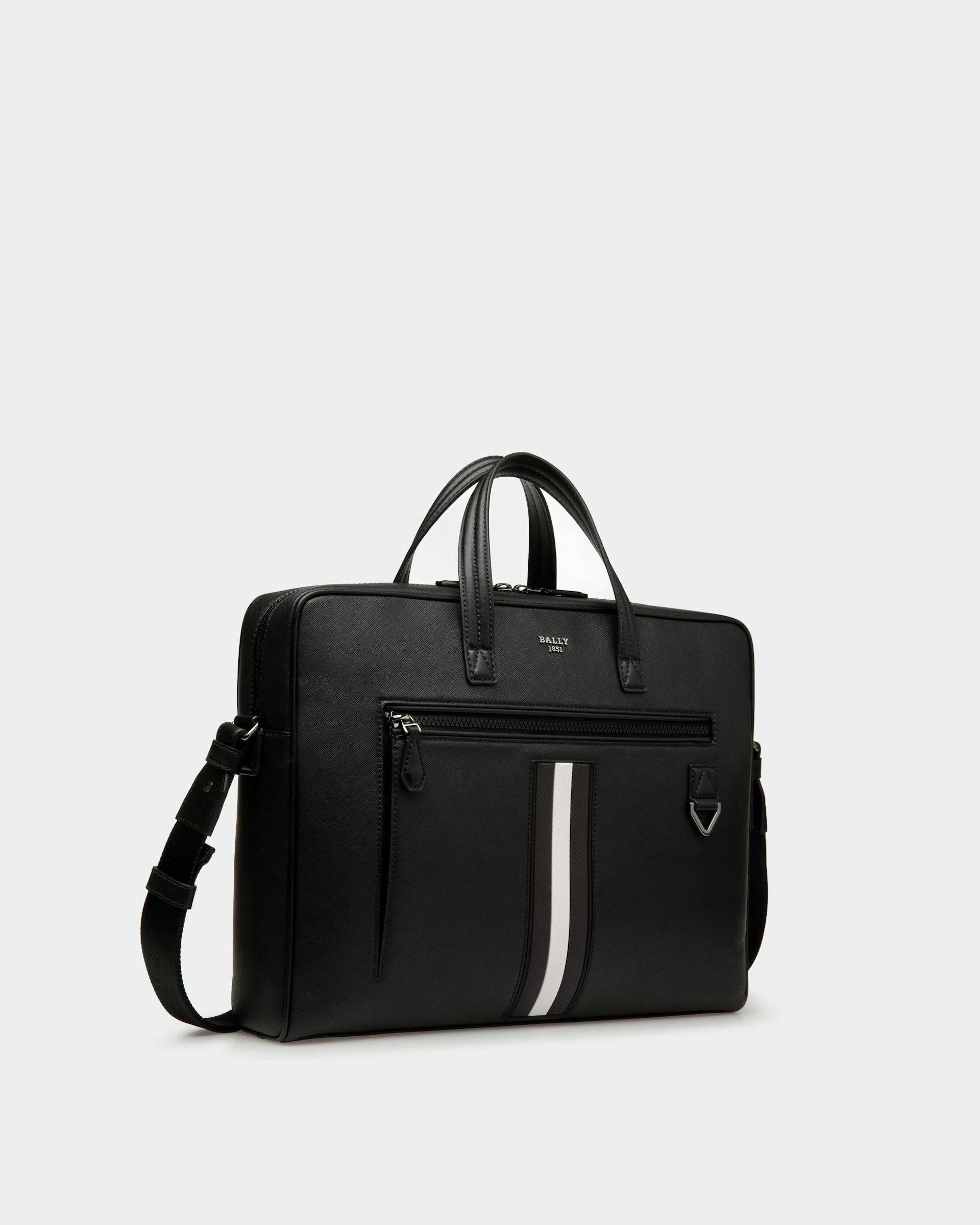 Mythos Business Bag In Black Leather - Men's - Bally - 04