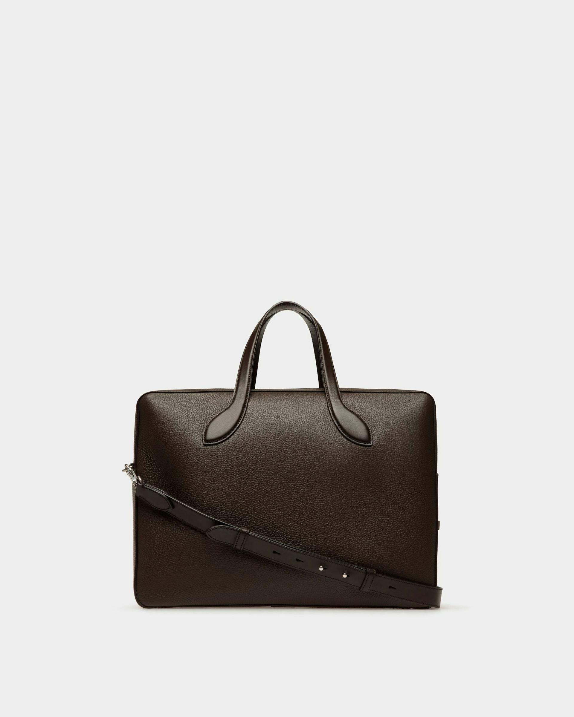 Lago Briefcase In Brown Leather - Men's - Bally - 02