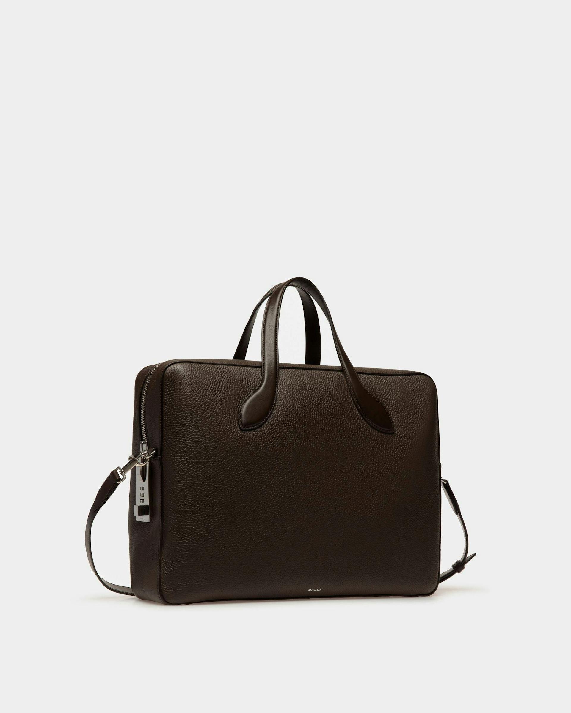 Lago Briefcase In Brown Leather - Men's - Bally - 03