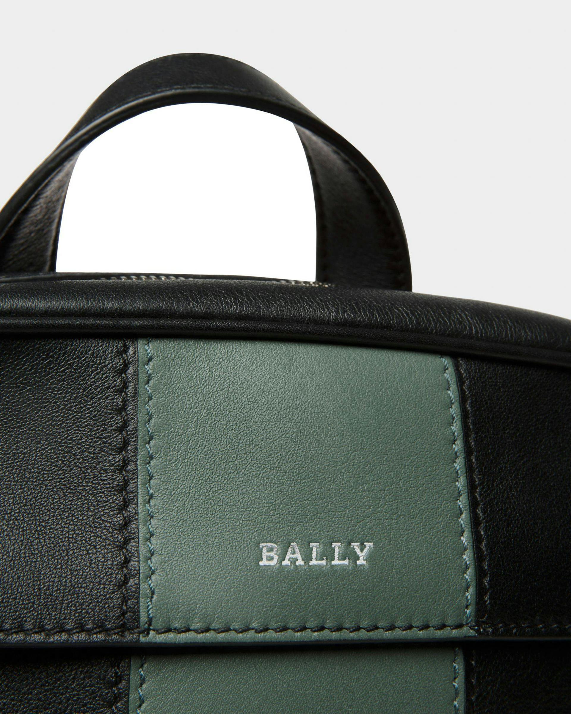 Holmis Crossbody Bag In Black & Green - Men's - Bally - 05