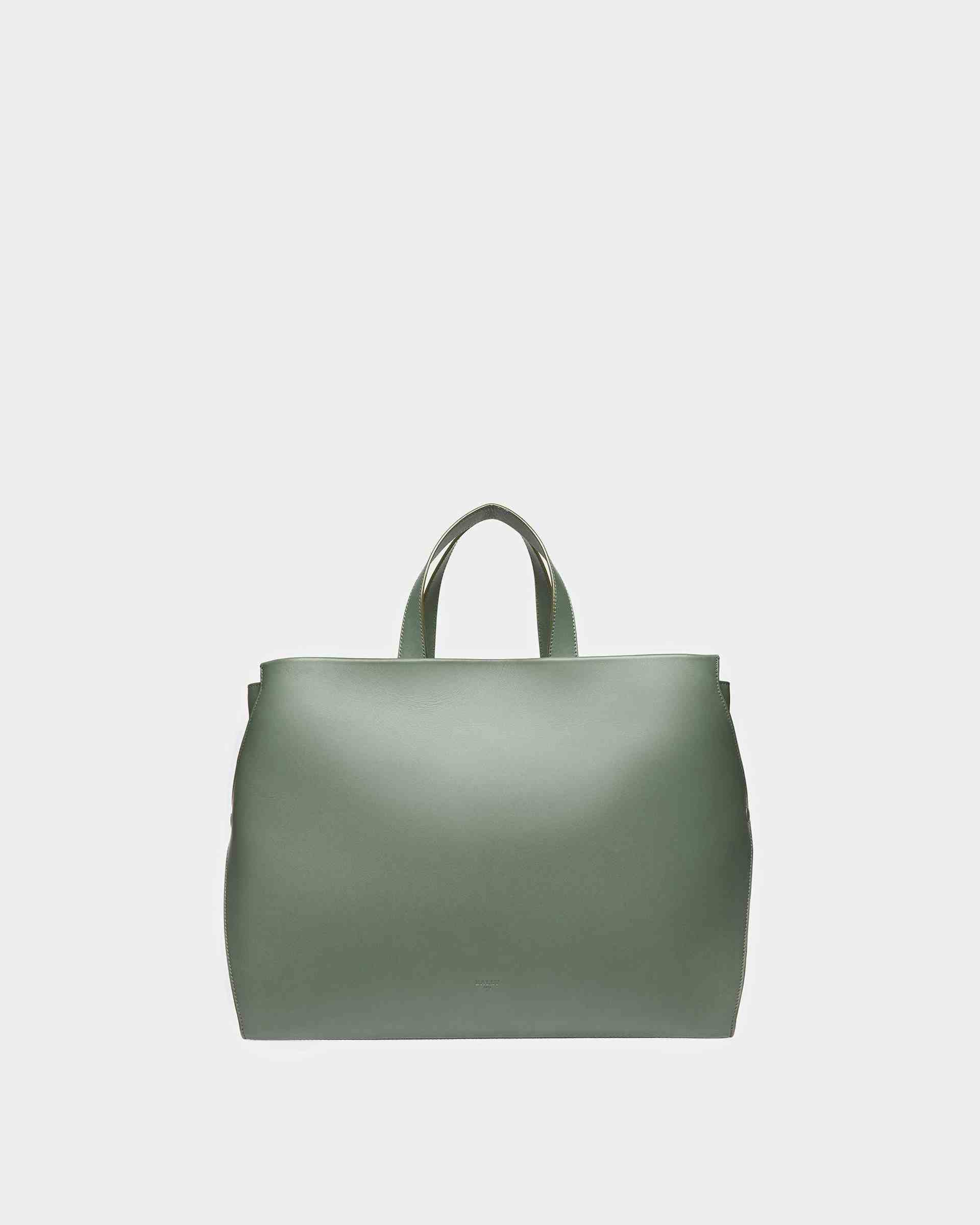 Arbona Leather Tote In Sage - Men's - Bally