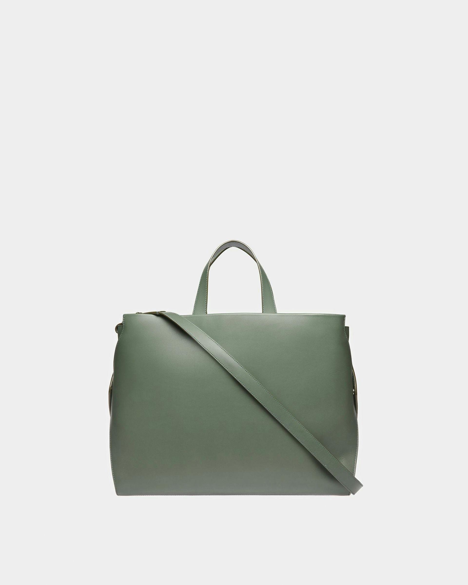 Arbona Leather Tote In Sage - Men's - Bally - 04