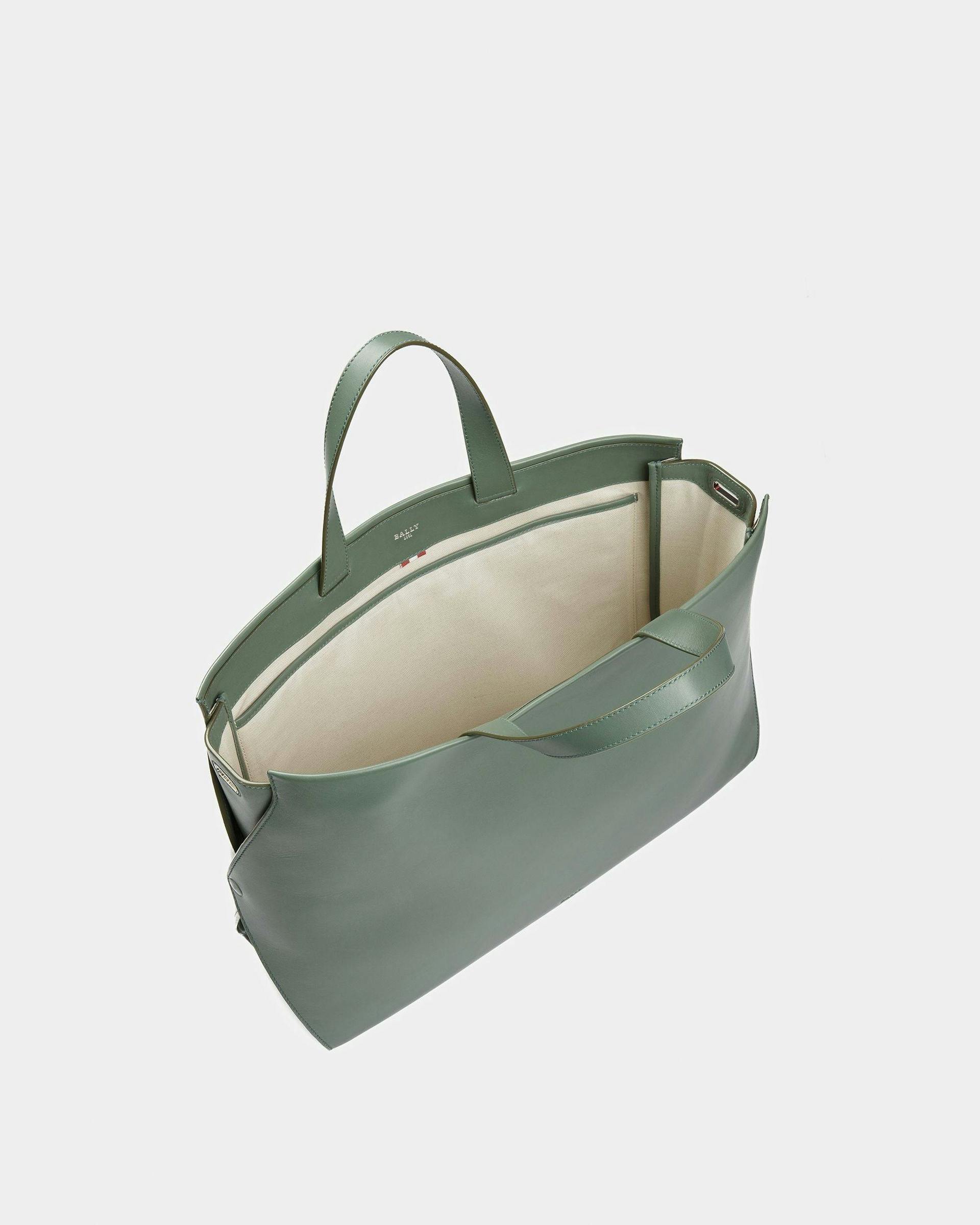 Arbona Leather Tote In Sage - Men's - Bally - 05