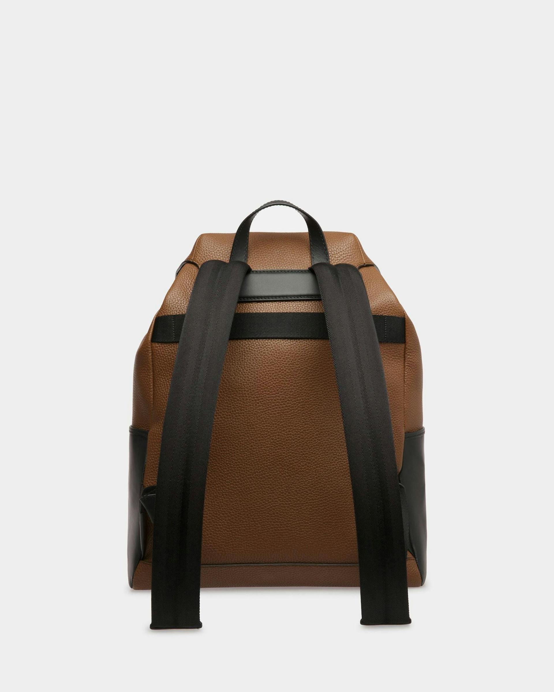 Lago Backpack In Brown Leather - Men's - Bally - 03