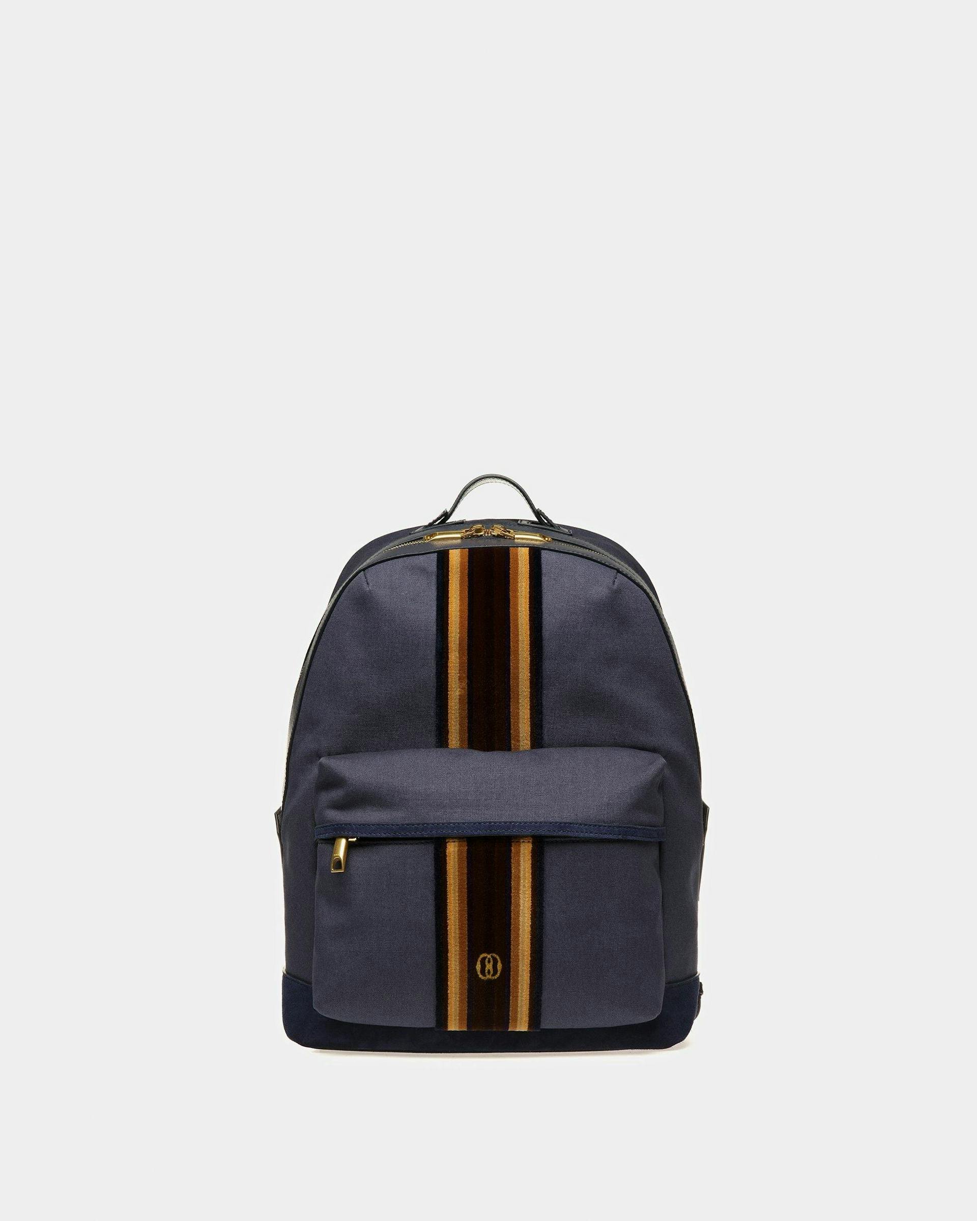 Gare Backpack In Marine Fabric - Men's - Bally - 01