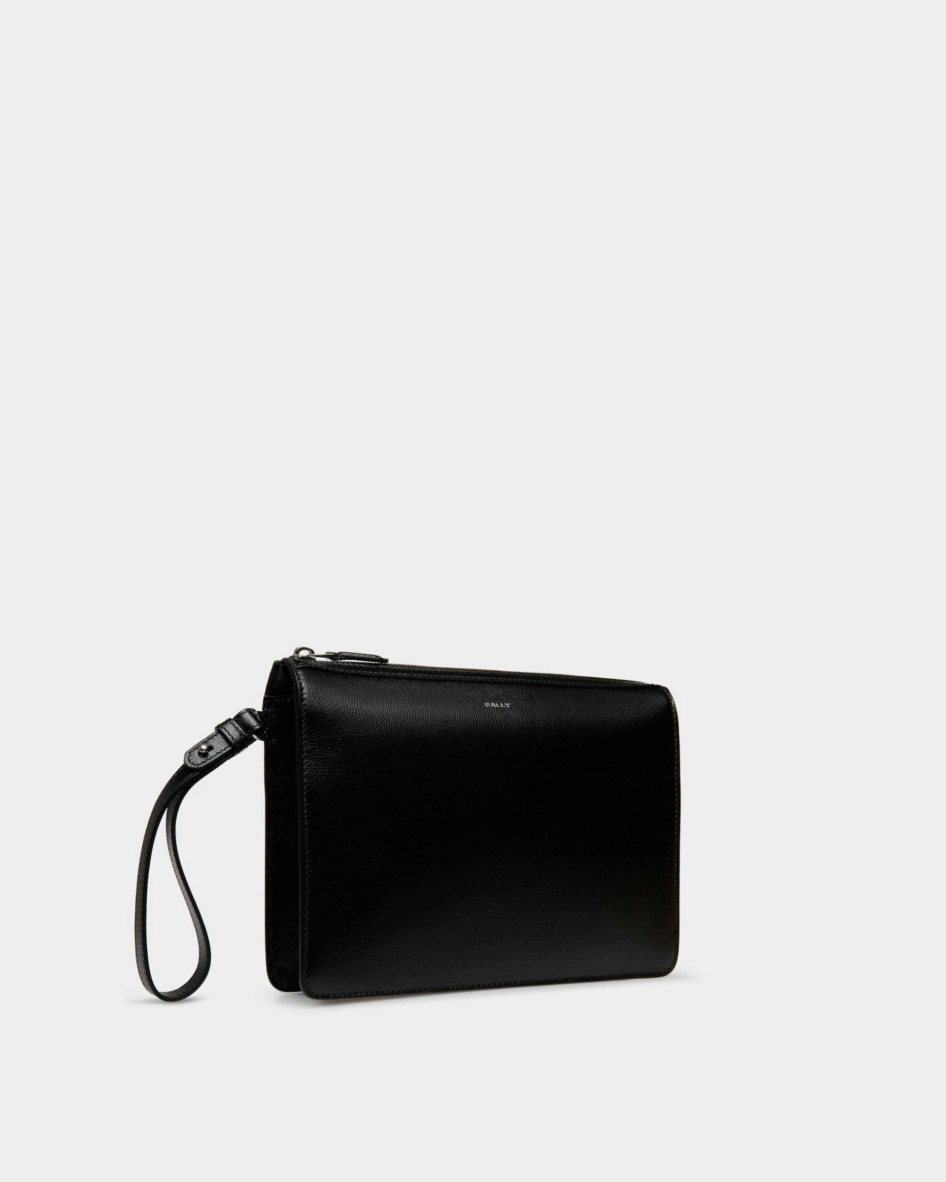 Banque Clutch In Black Leather - Men's - Bally - 03