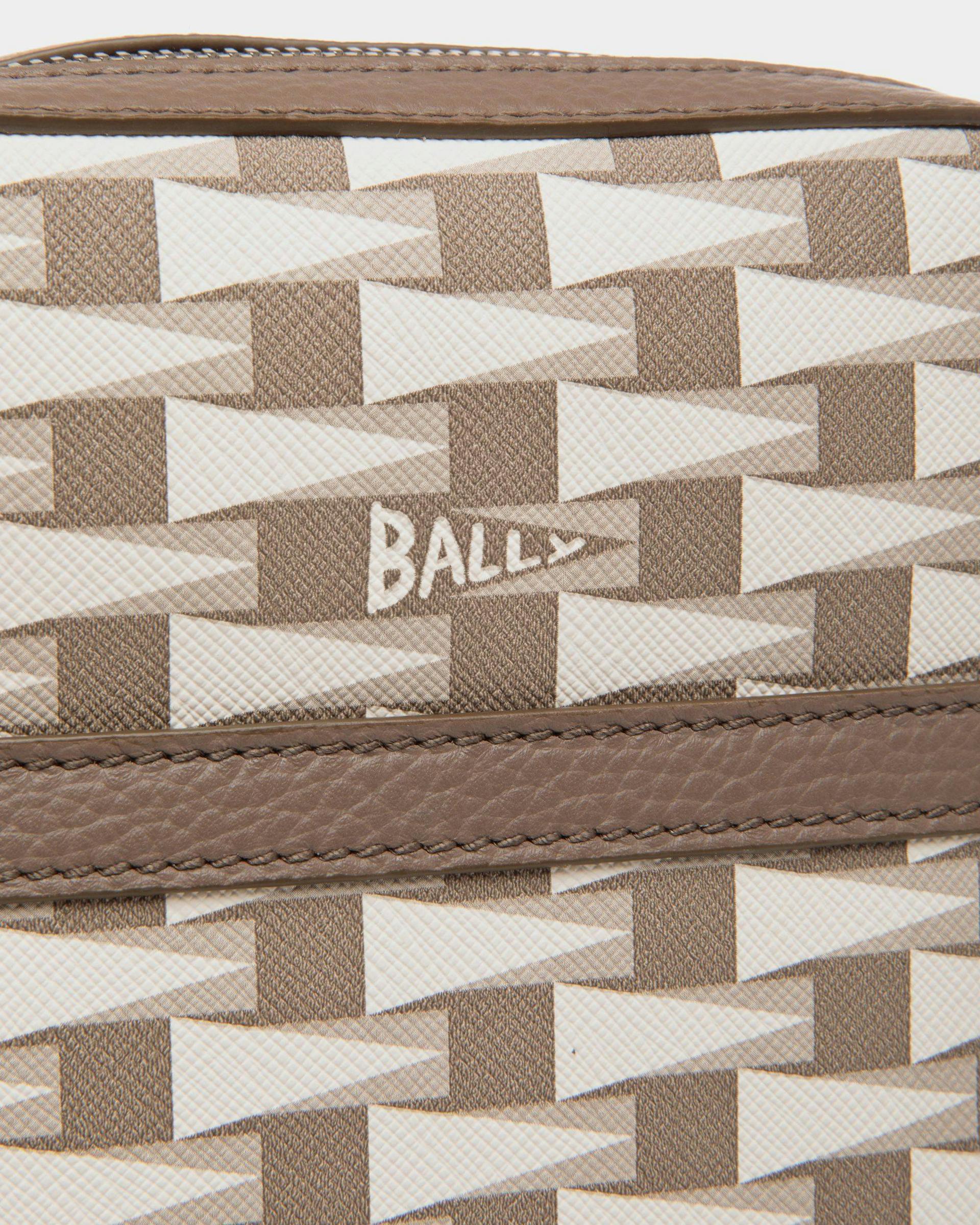 Men's Pennant Sling Bag in Beige Pennant Motif TPU | Bally | Still Life Detail