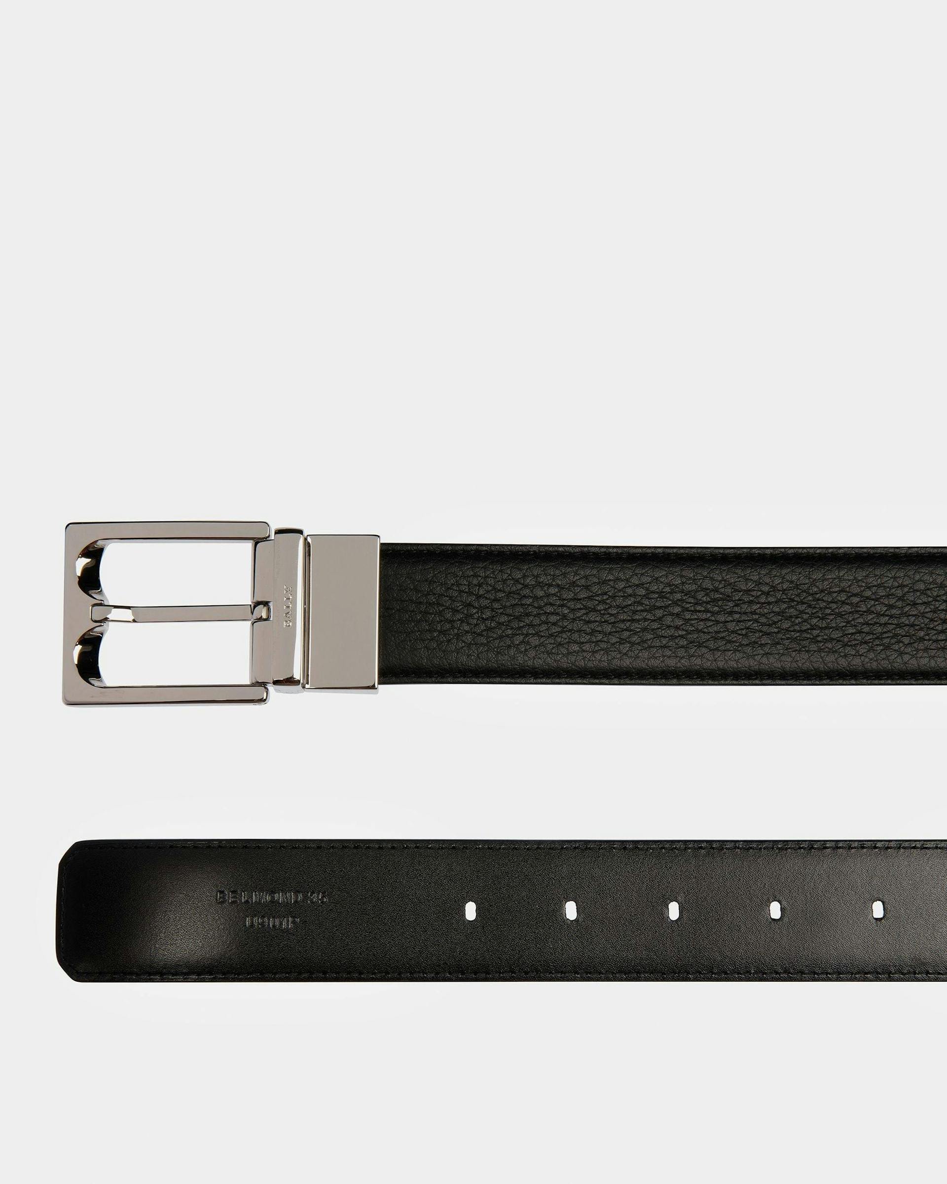 Belmond Leather Belt In Black - Men's - Bally - 02