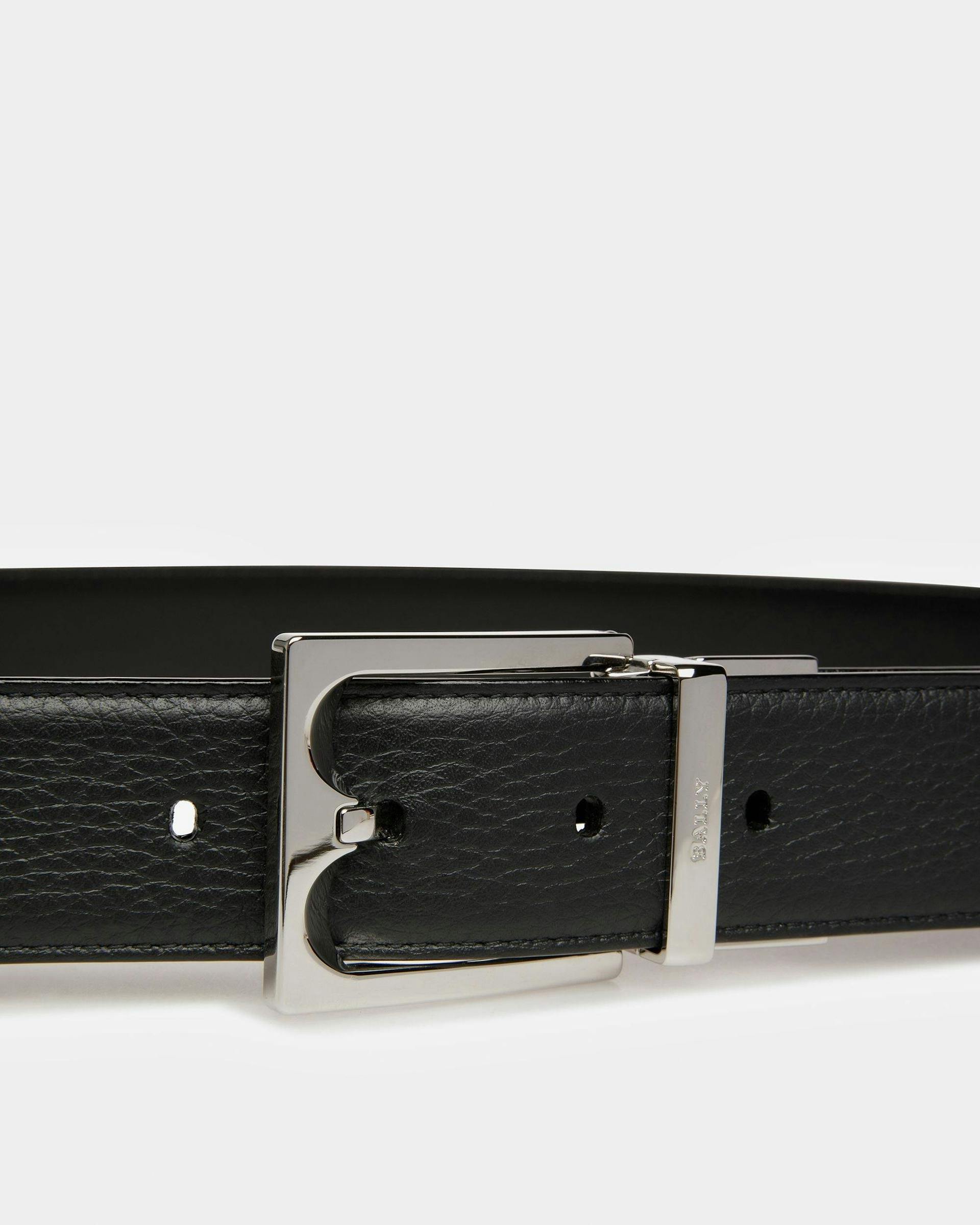 Belmond Leather Belt In Black - Men's - Bally - 03