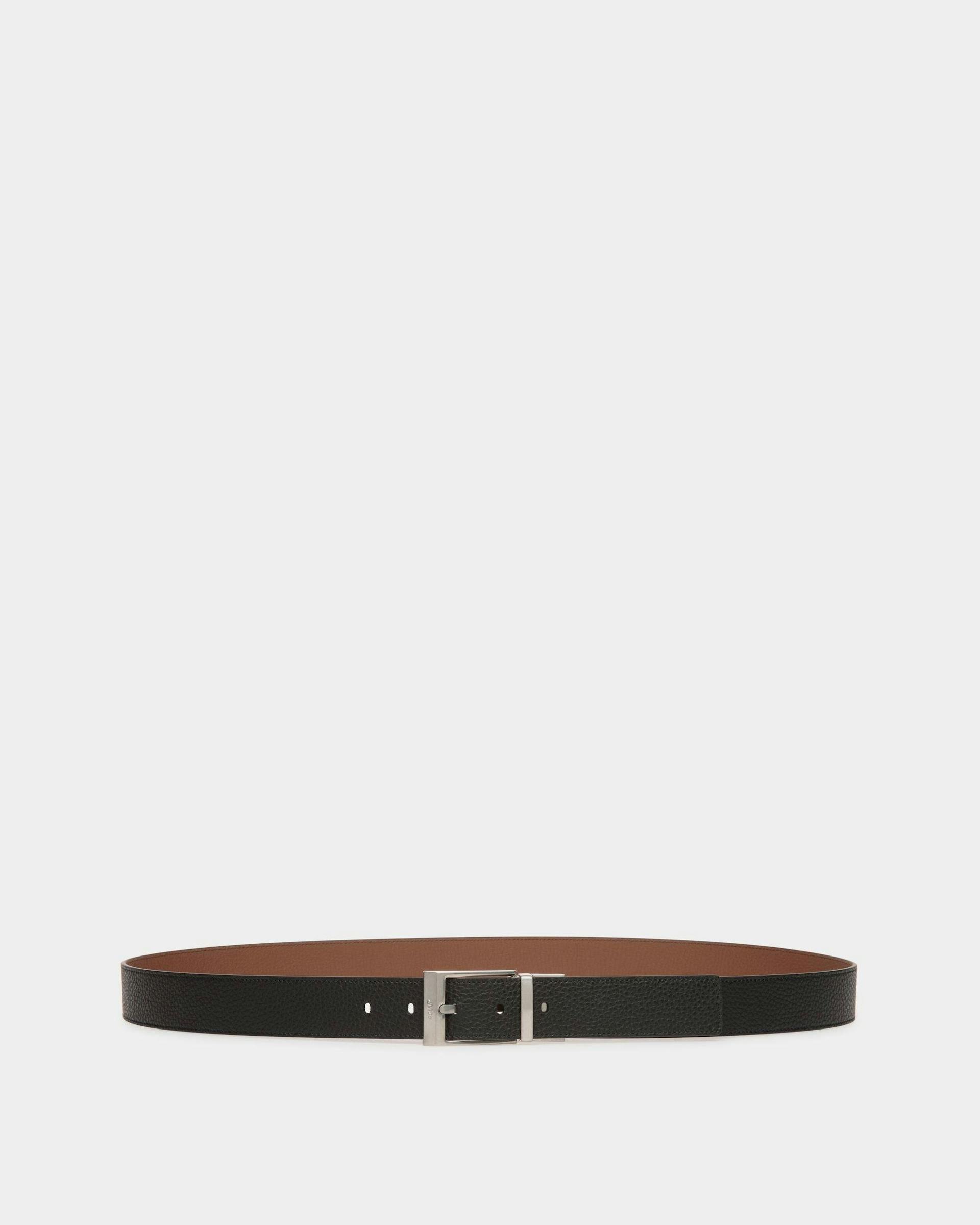 Men's Shiffie 35mm Reversible And Adjustable Belt in Black And Brown Leather | Bally | Still Life Front