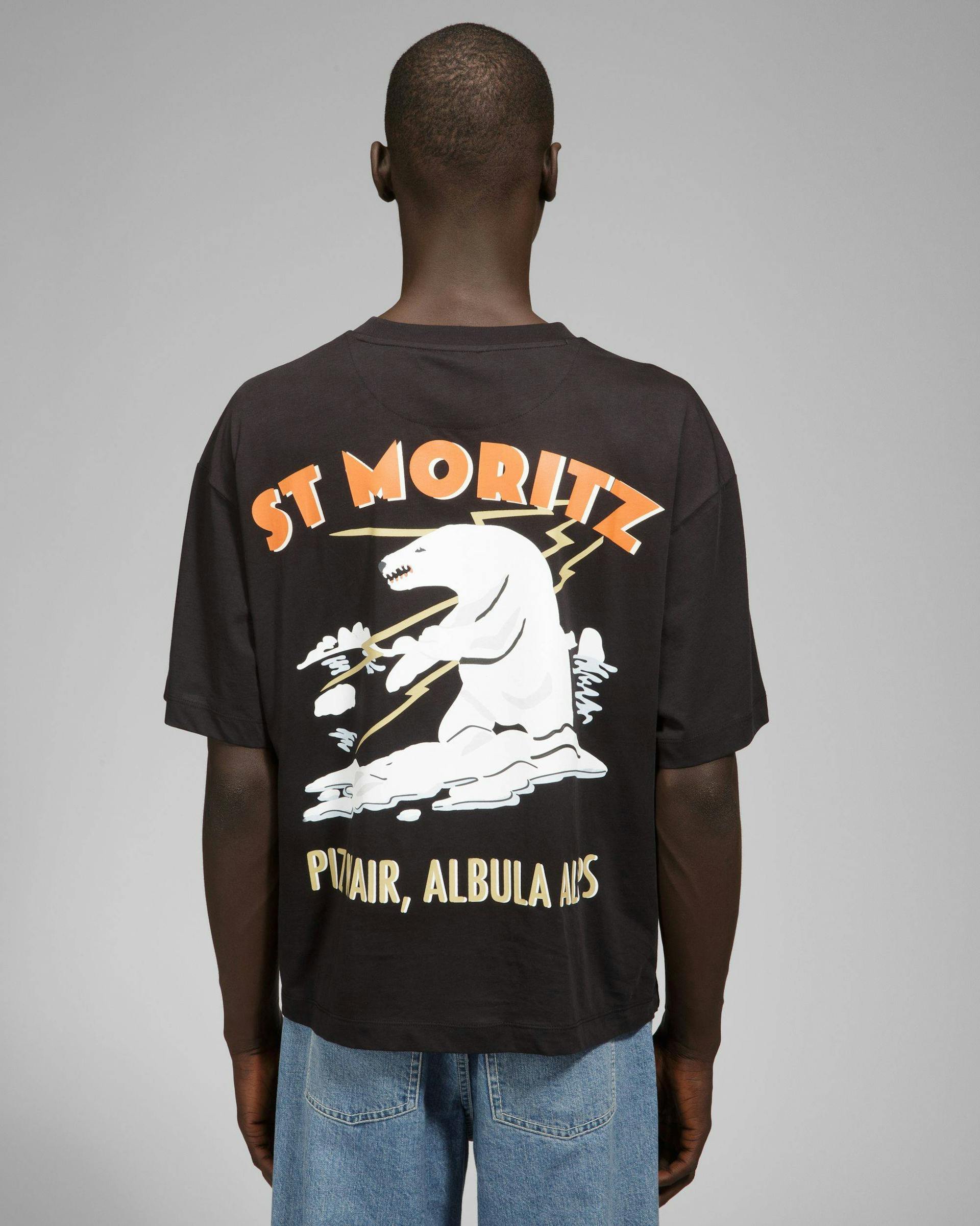 St Moritz Cotton T-Shirt In Black - Men's - Bally - 08
