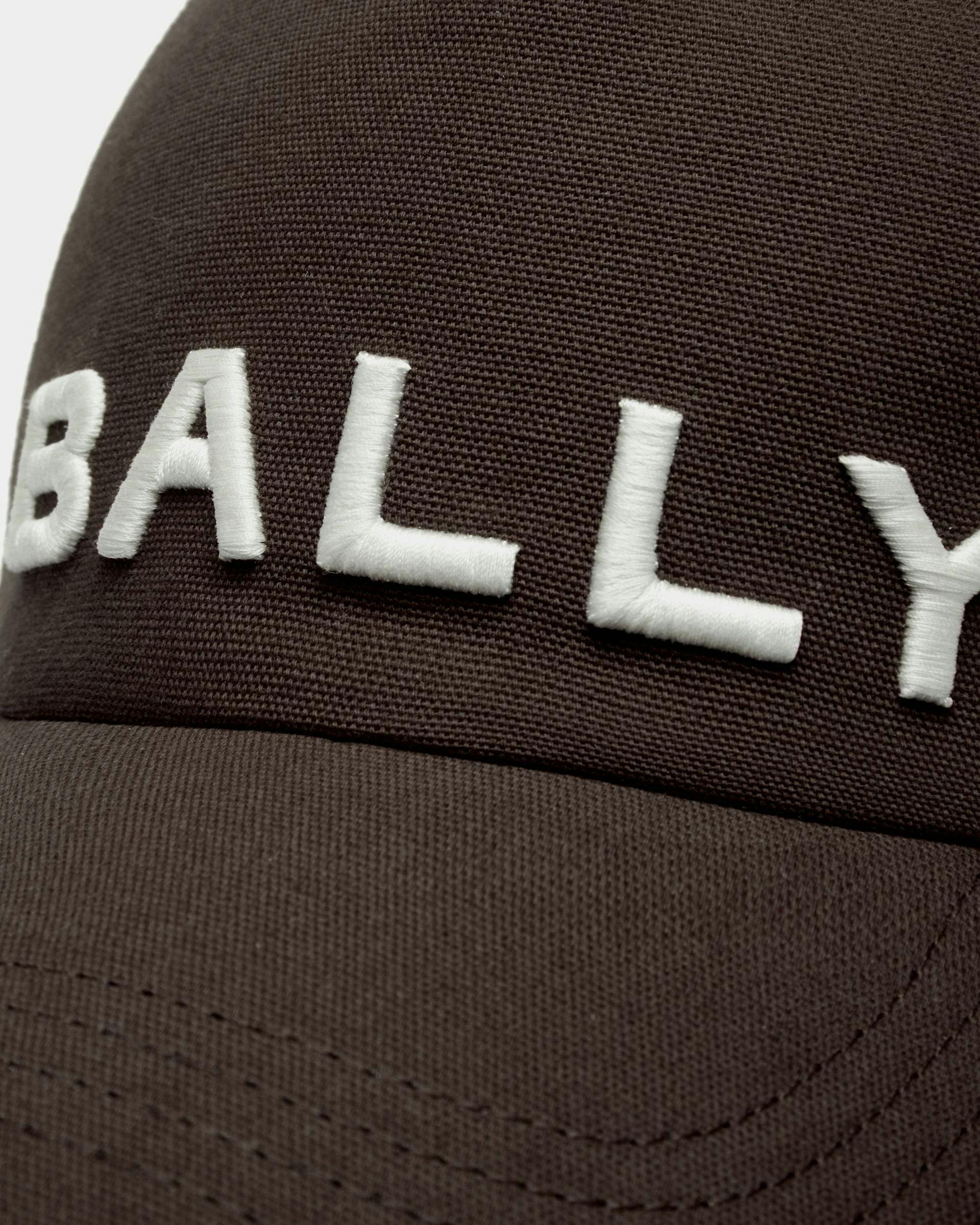 Embroidered Logo Baseball Hat In Black Cotton - Men's - Bally - 04