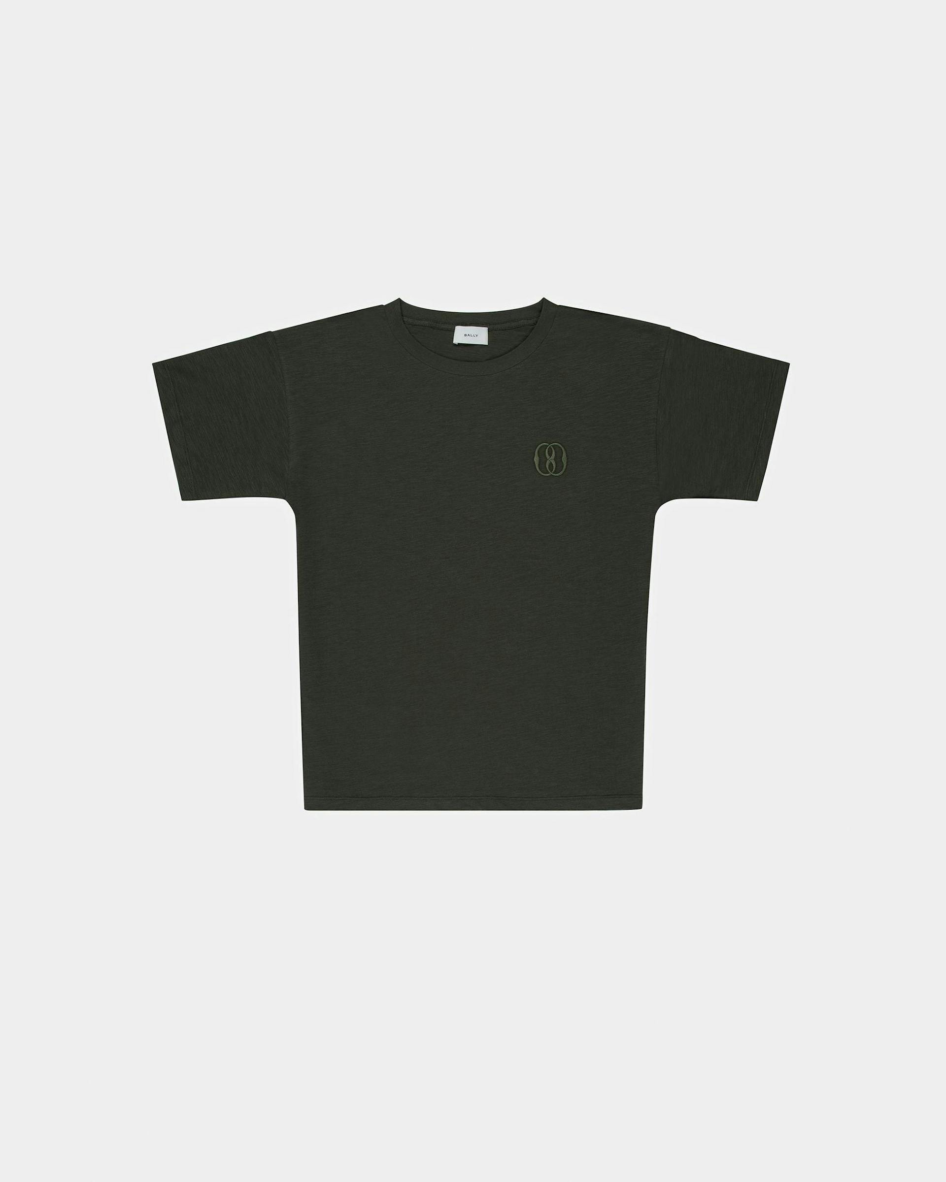 Cotton Embroidered T-Shirt - Bally