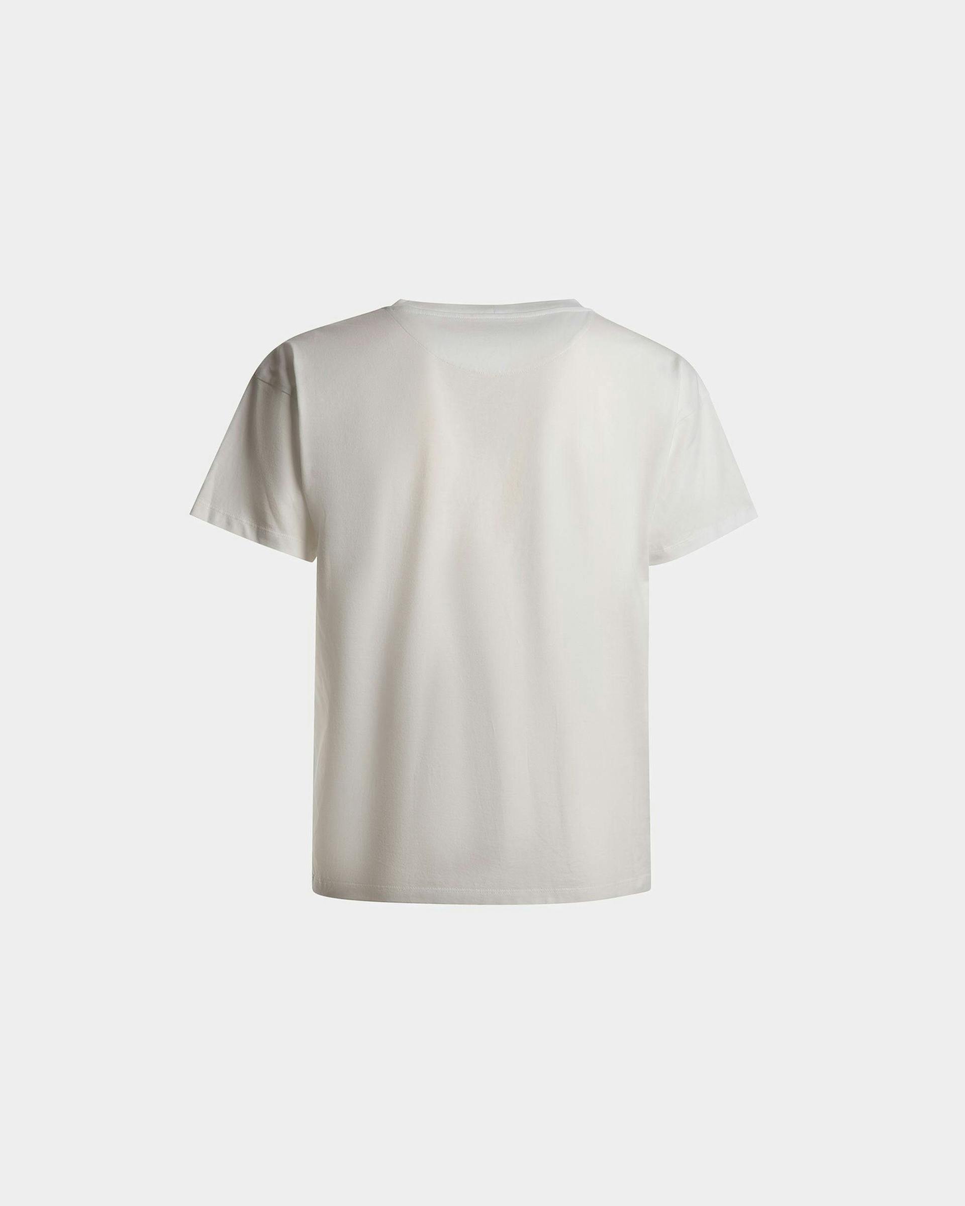 Logo T-Shirt In White Cotton - Men's - Bally - 07