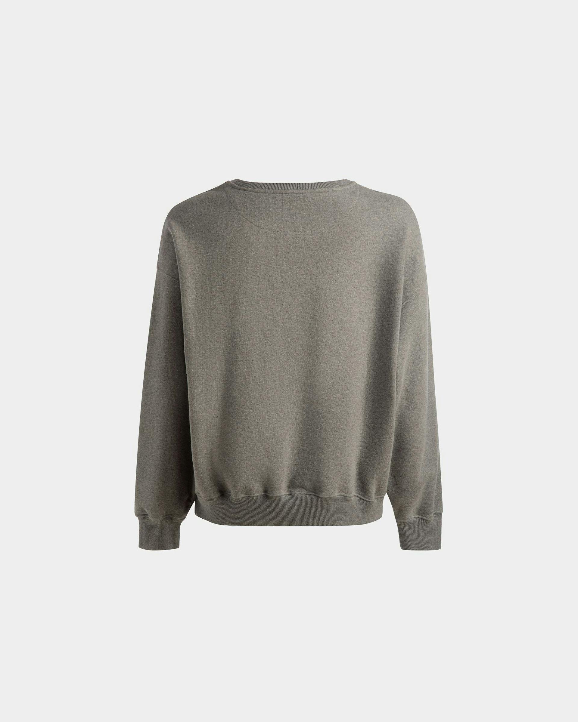 Printed Sweatshirt In Grey Melange Cotton - Men's - Bally - 07