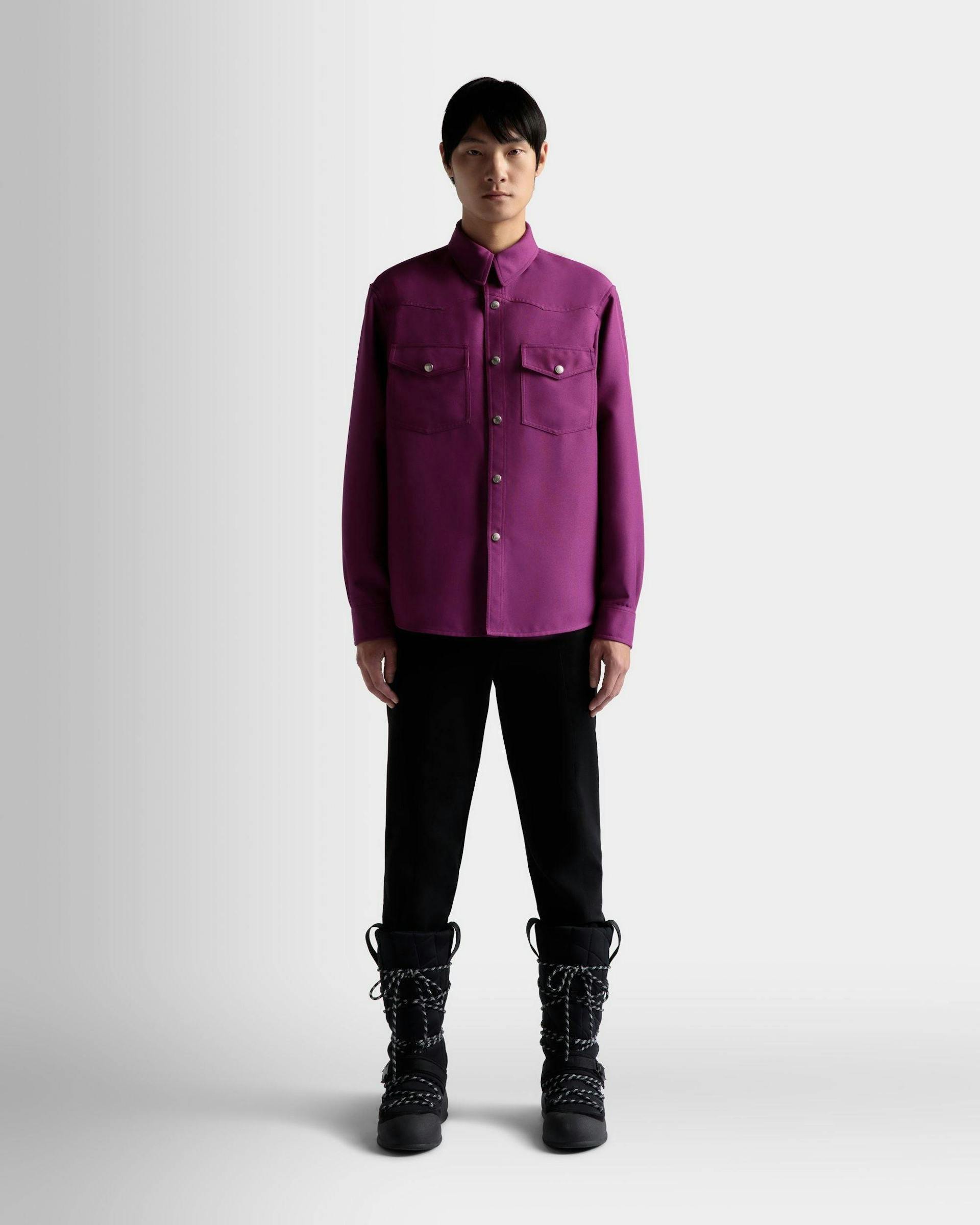Men's Shirt In Pink | Bally | On Model Front