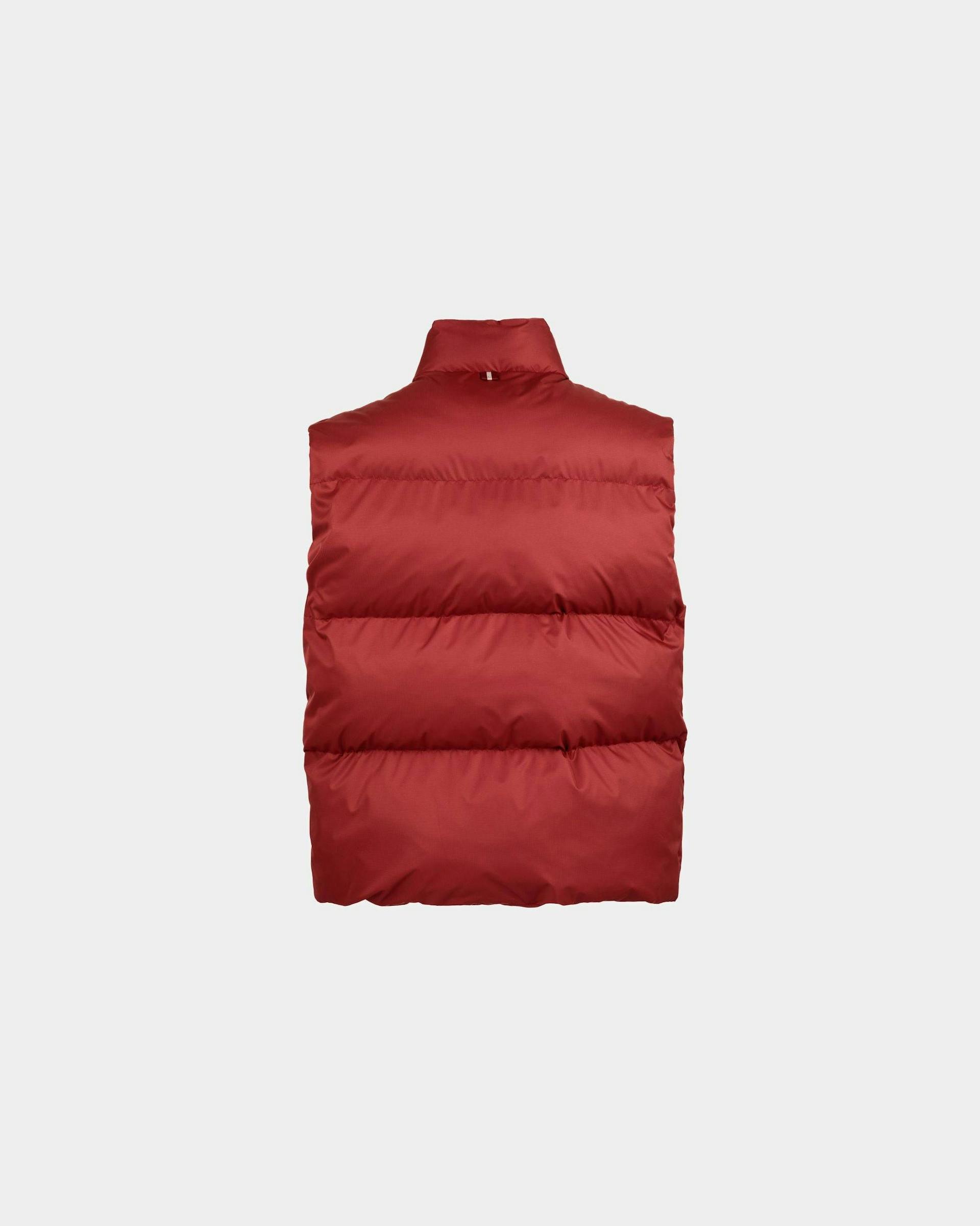 Men's Puffer Vest In Red | Bally | Still Life Back
