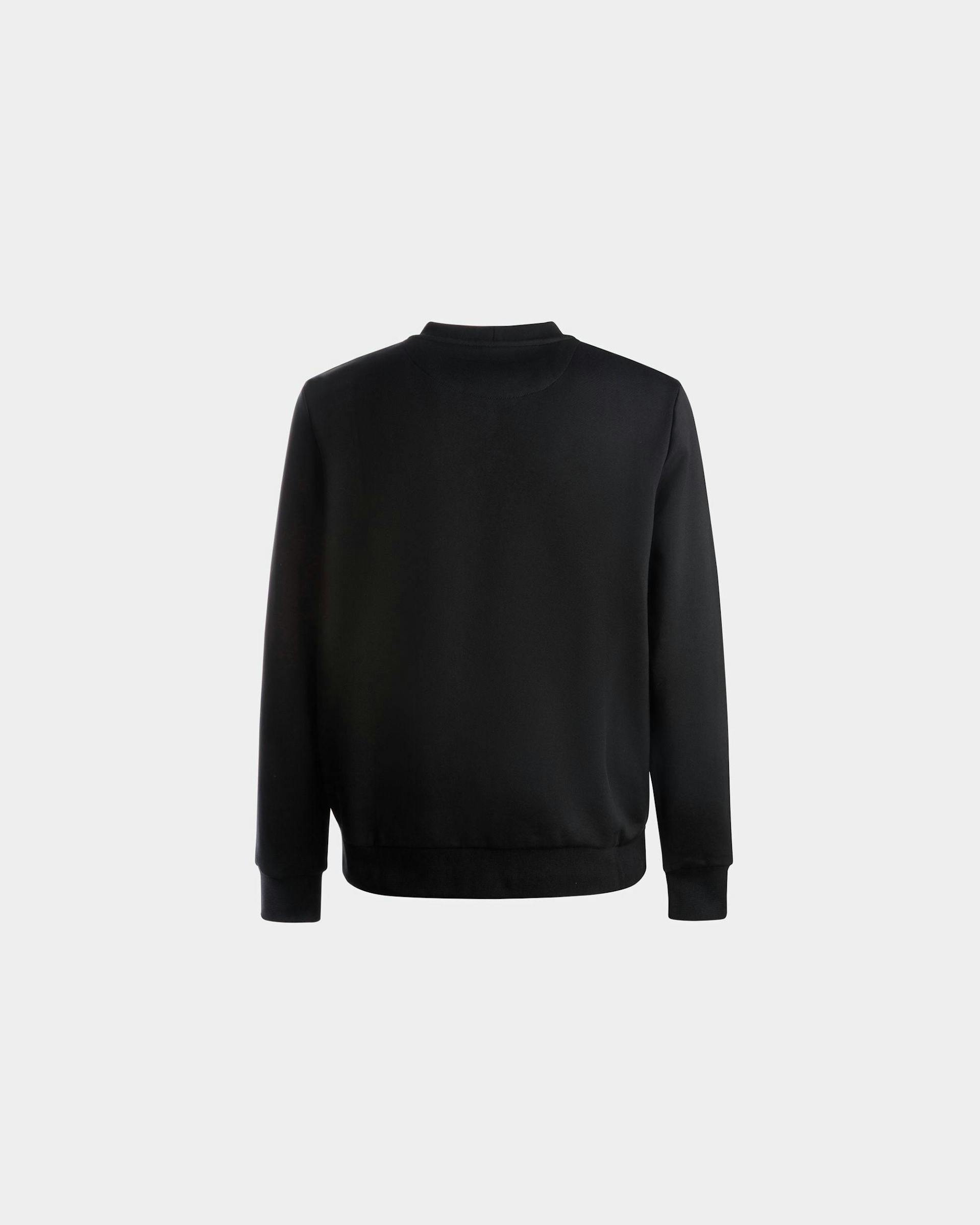 Men's Sweatshirt In Black Stretch Cotton | Bally | Still Life Back