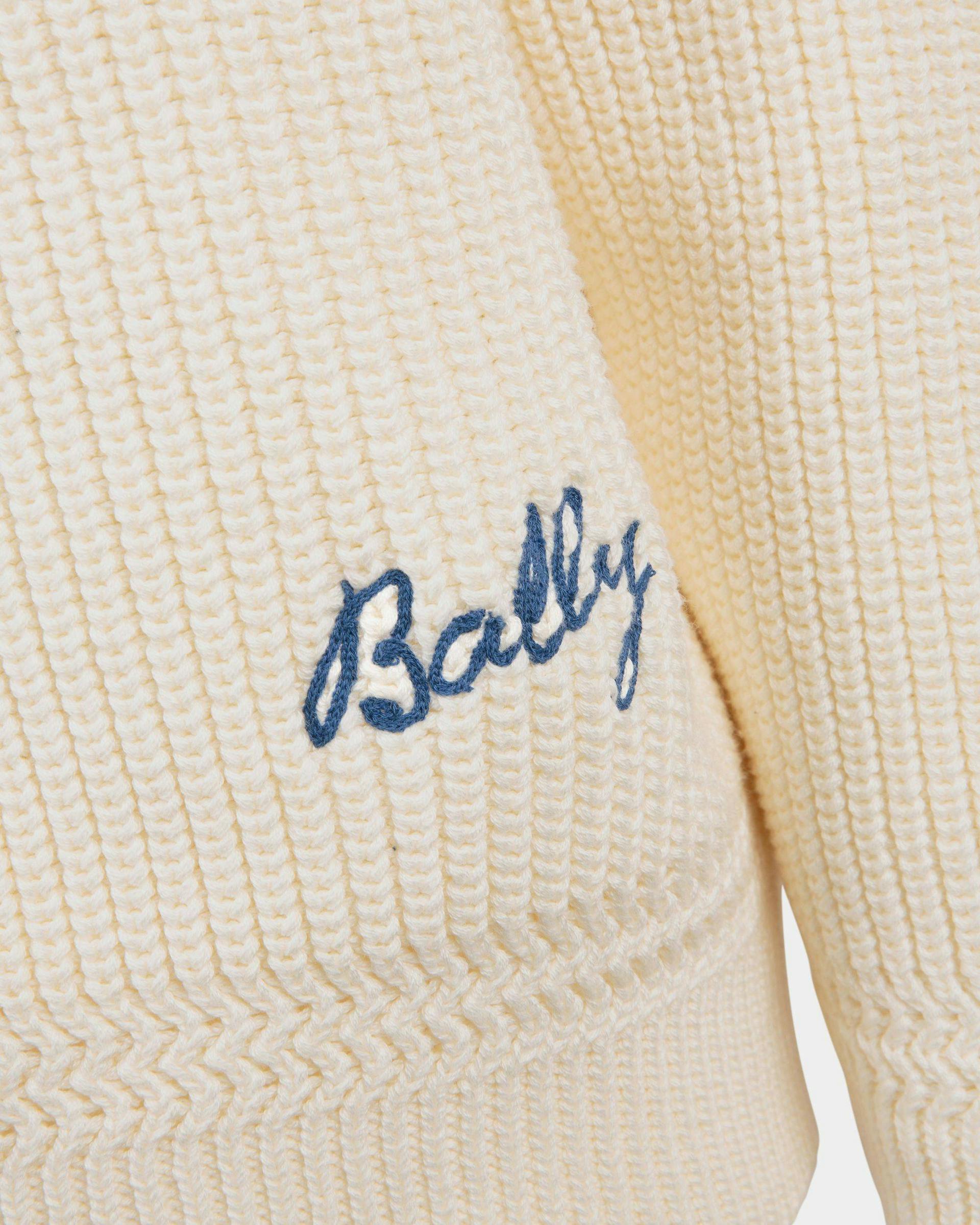 Men's Crewneck Sweater in Cotton | Bally | On Model Detail