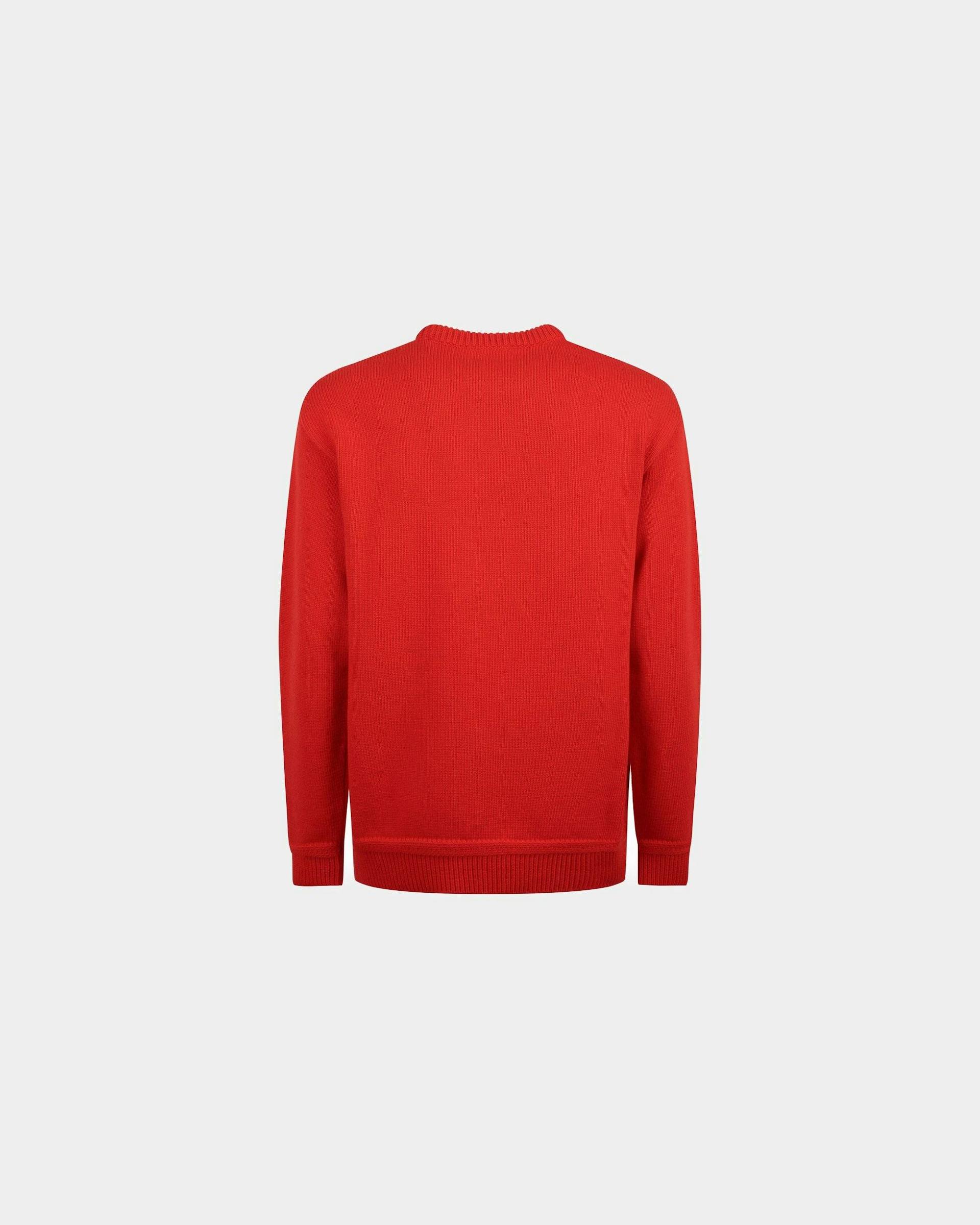 Men's Sweater In Red Wool | Bally | Still Life Back