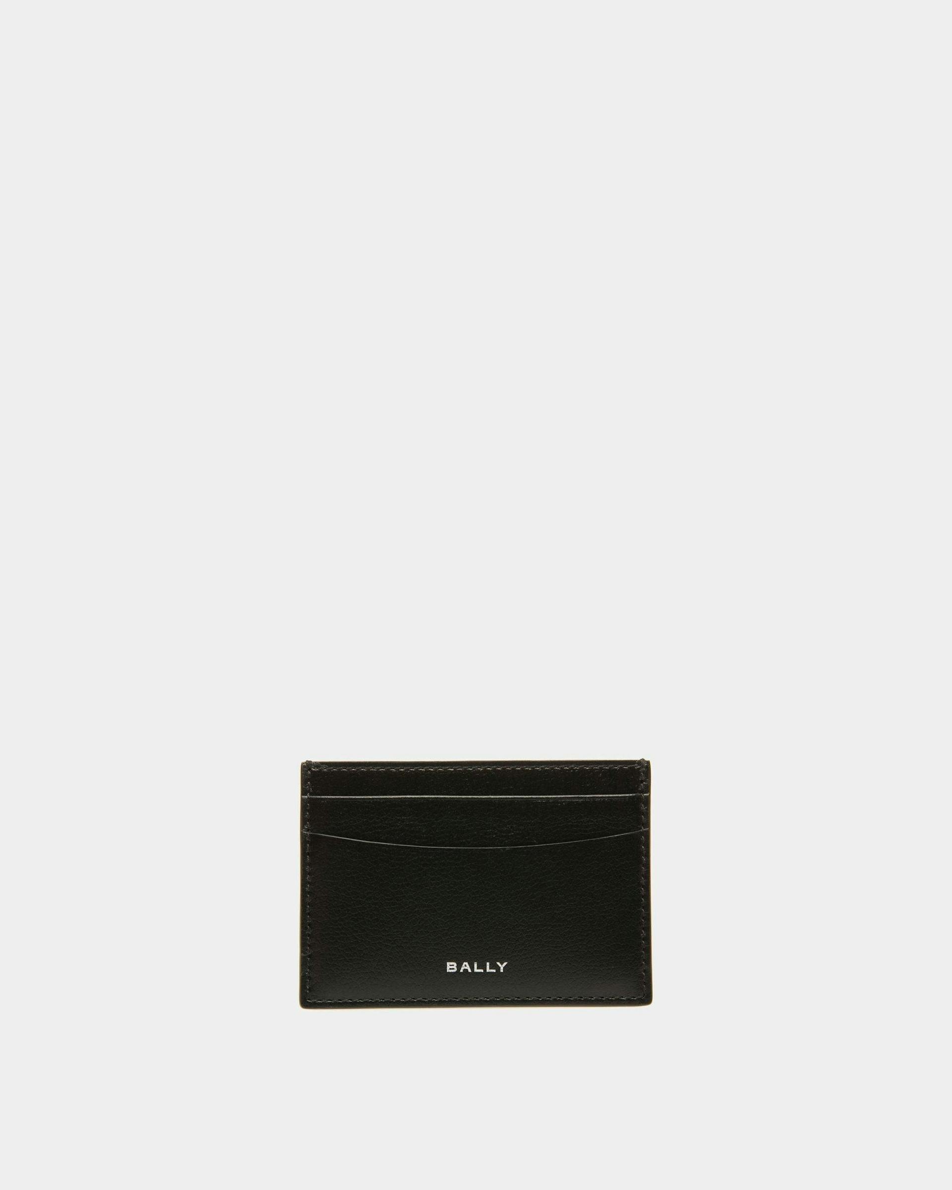 Banque Business Card Holder In Black Leather - Men's - Bally - 01